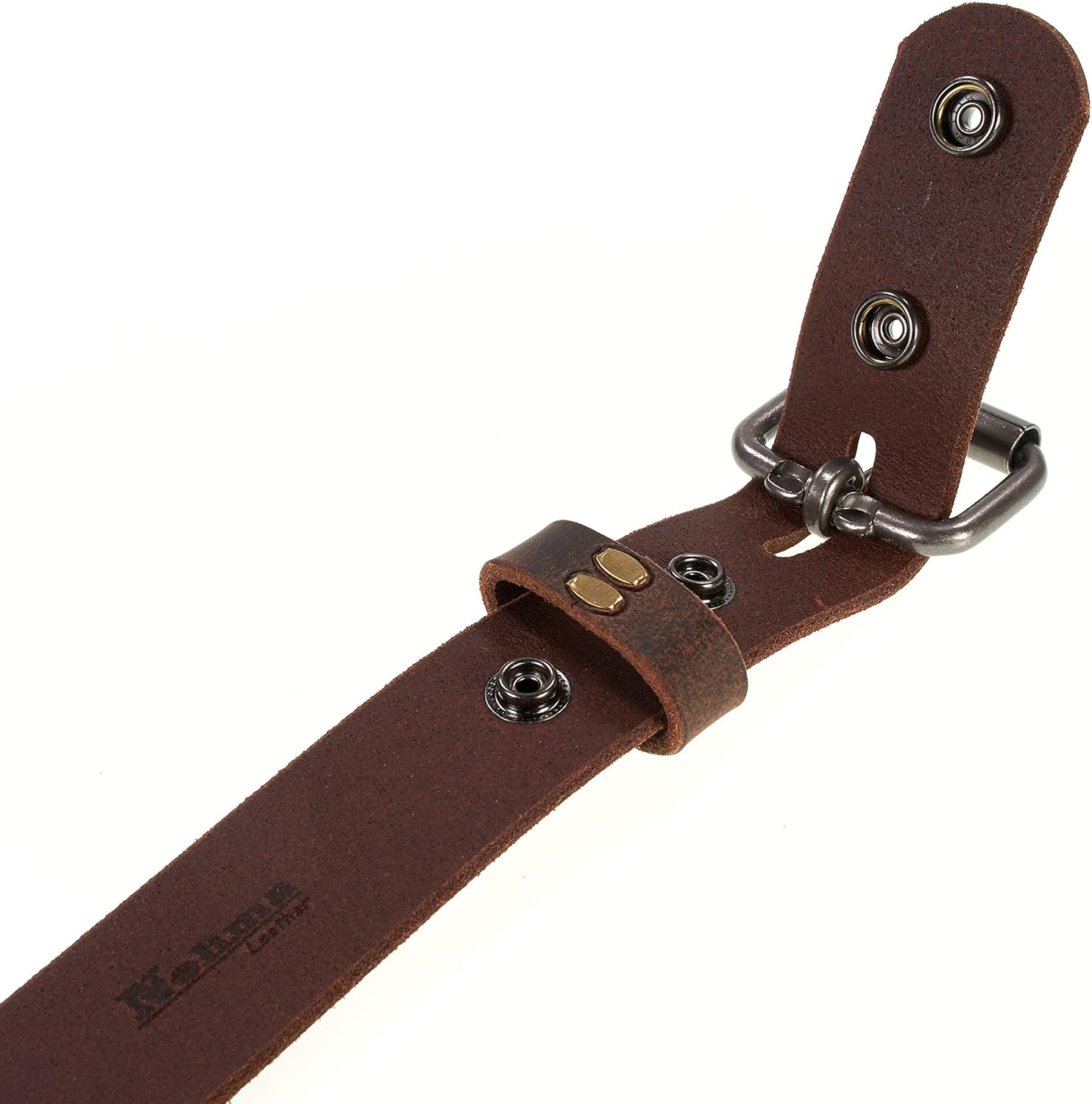 The Retro Rider - Mens Classic Leather Belt, 1 1/2" width, Made in the USA - Image 5