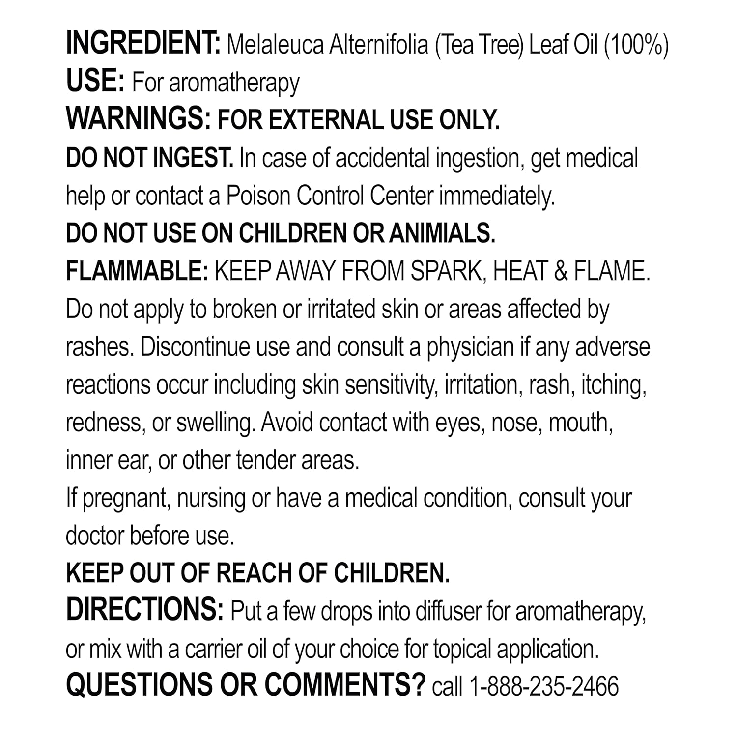 A+Health Pure Tea Tree Oil, 2 Fl Oz, 100% Pure Essential Oil for Skin Care, Face, Hair Care, Scalp, Aromatherapy, for Diffuser, Melaleuca Alternifolia, Made in USA - Image 8