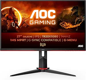 AOC 27G2/BK, Display da gioco Full HD da 68.6 cm (27 pollici