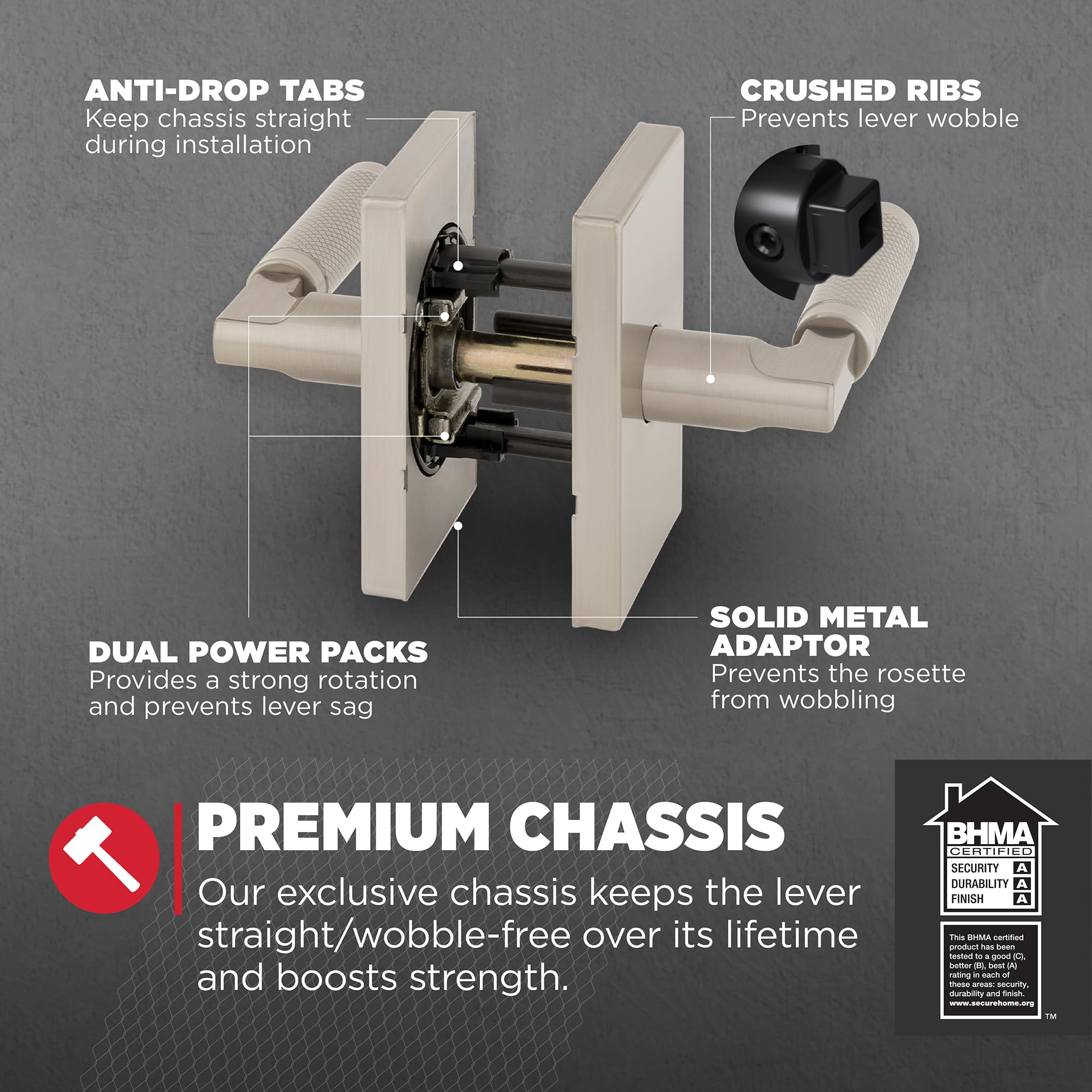Kwikset Ladera Interior Door Handle - Reversible Polished Chrome Lever For Closets & Hallways