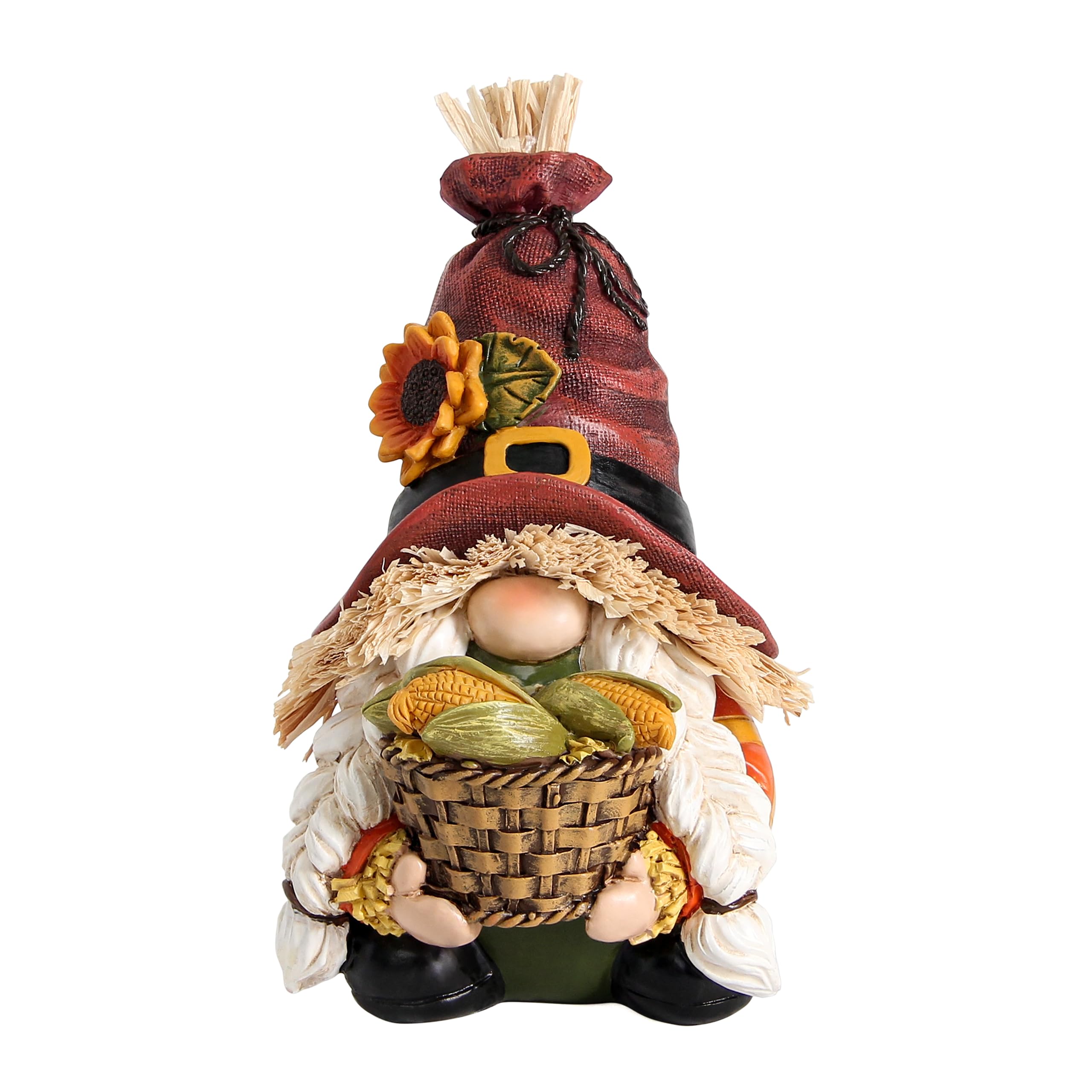 Autumn Gonk Ornament with Harvest Basket, Thanksgiving Gift Home Decor