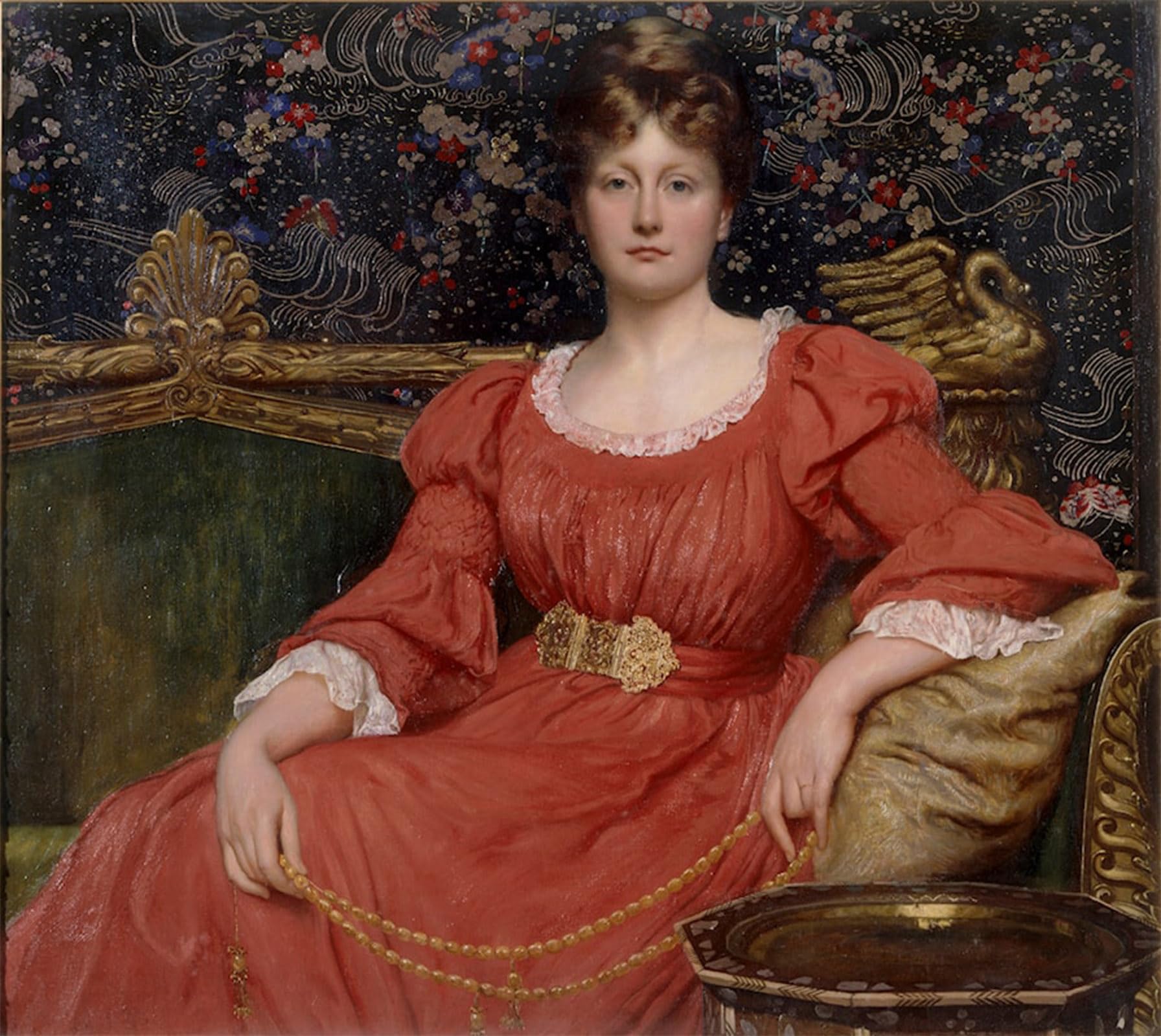 POSTERIIk Famous Animal Posters Vintage Picture Mrs Luke Ionides by Sir William Blake Richmond Modern Wall Decor for Home Decor 60x90cm