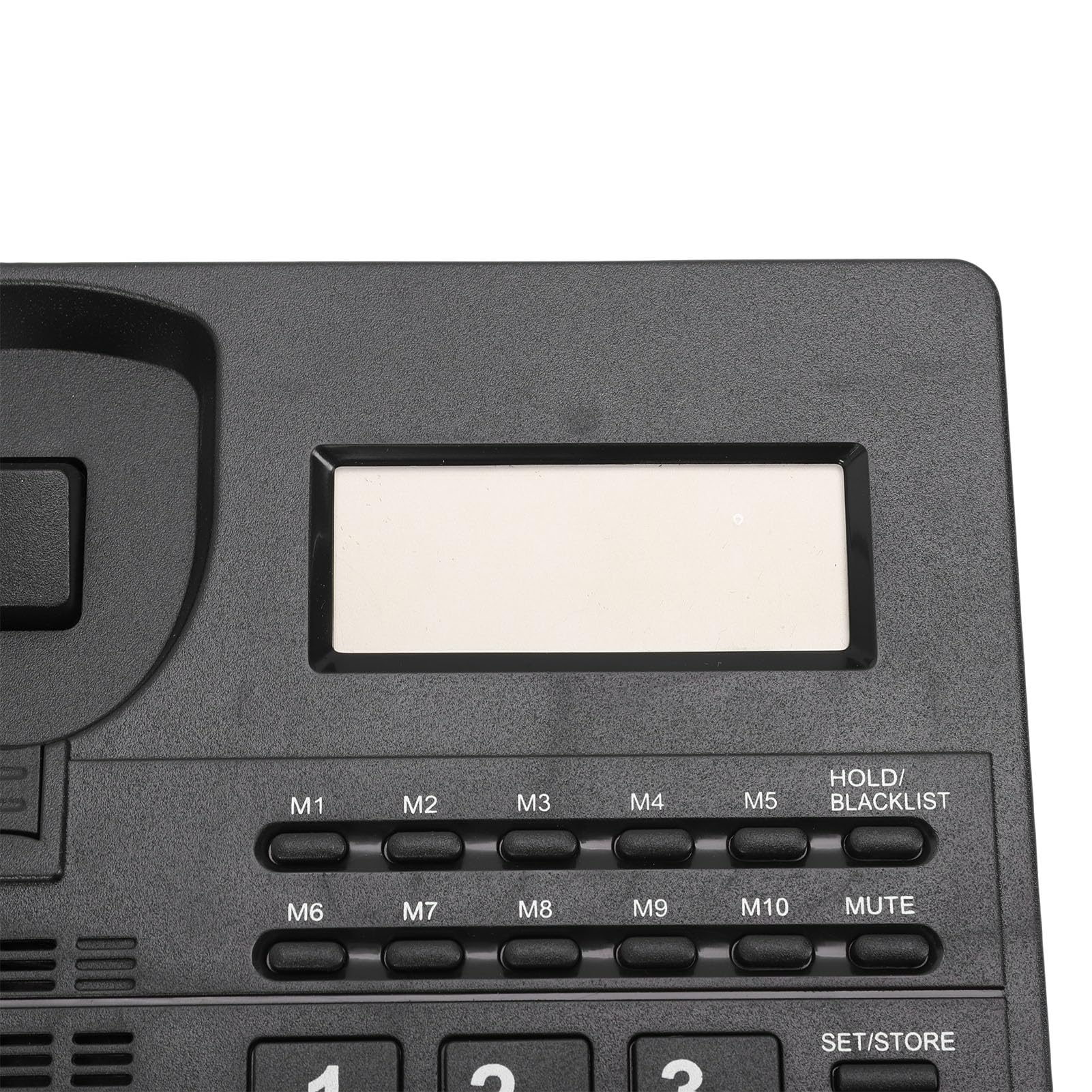 SENECESLI Telefono fisso cablato con segreteria telefonica digitale con riconoscimento chiamante, suoneria di chiamata regolabile tramite tasti grandi, nessuna alimentazione necessaria per le