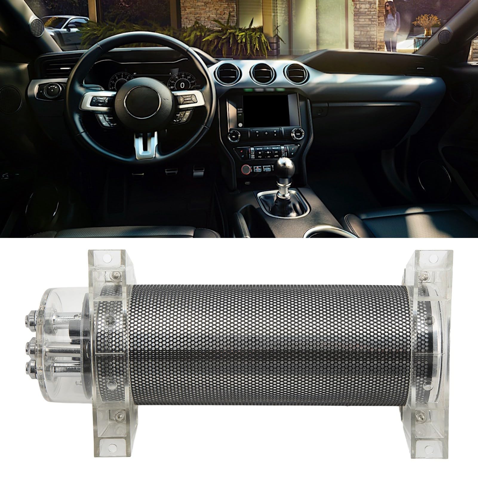 Condensador de potencia Torvex, condensador de refuerzo de audio de coche de 3 faradios para amplificador subwoofer, banco de condensadores de pantalla de voltaje LED 12 V