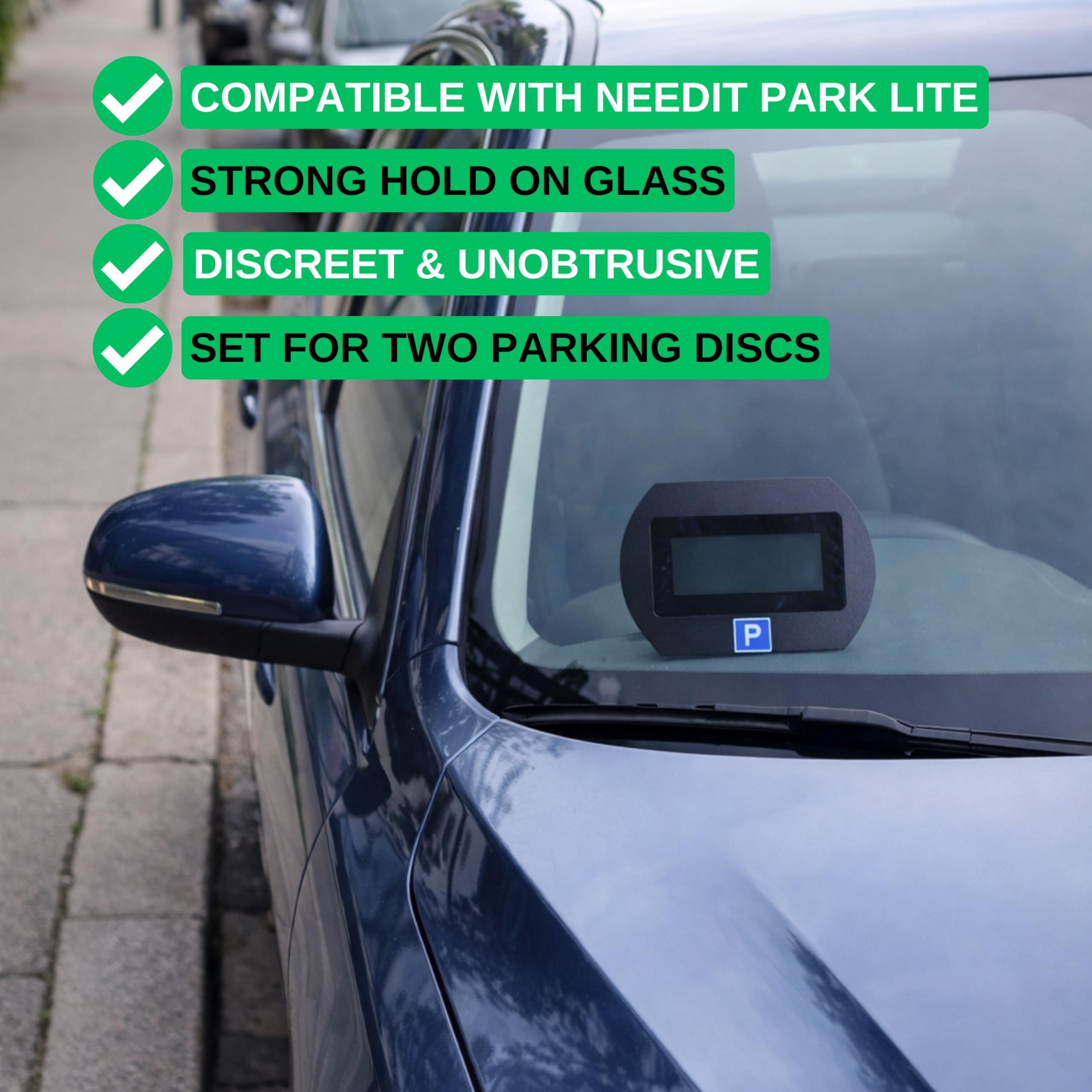 Zamienniki podkładek klejących, 8 sztuk, kompatybilne z Needit Park Lite, One i wiele innych, elektroniczna tarcza parkingowa, dwustronny specjalny klej do szyby, naklejka do zegara parkingowego