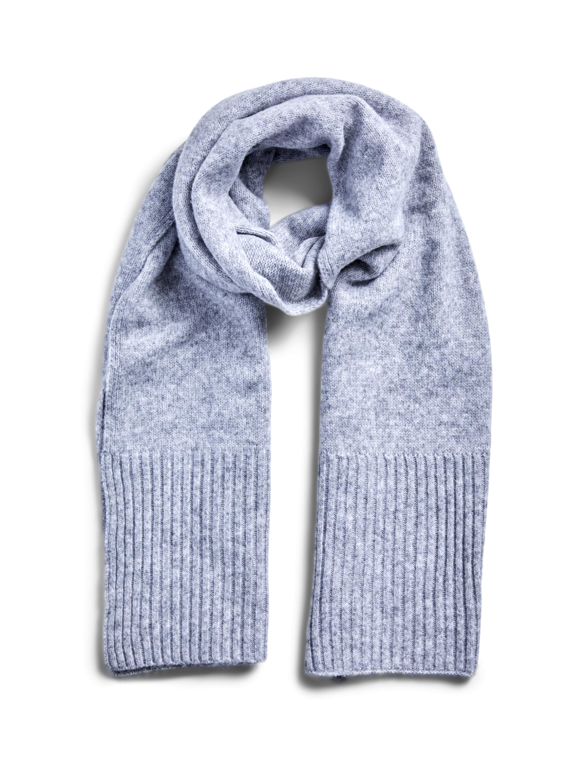 Pieces Women's Light Grey Mix Pcmocca Long Scarf Noos Bc Scarf, One Size