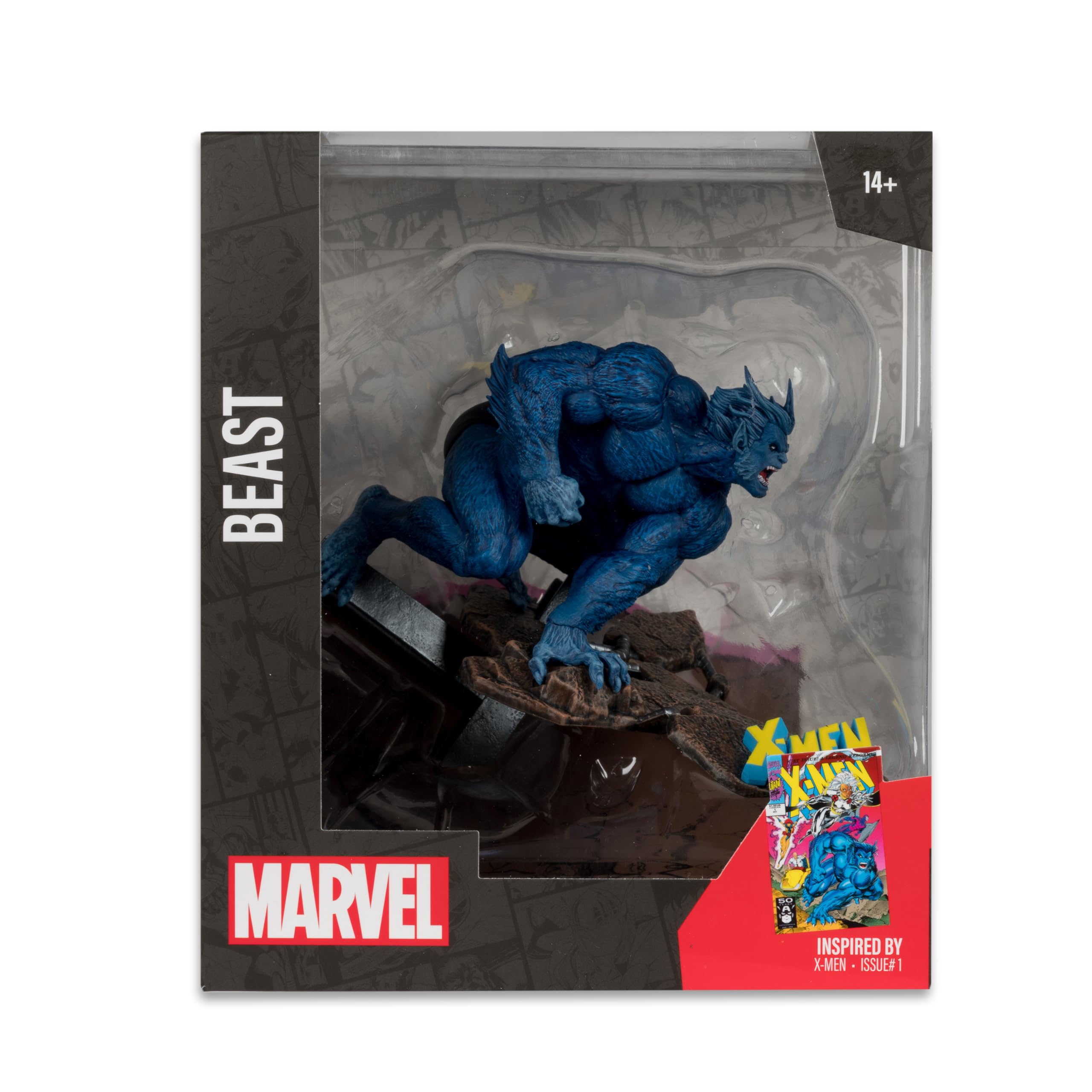 McFarlane Marvel Beast - Juguetes coleccionables a Escala 1:10 con Escena (X-Men #1)
