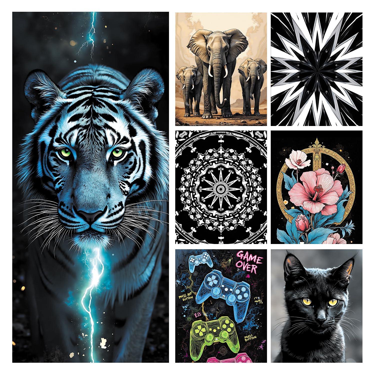 THISFIND Microfiber Tiger Thin Beach Towel Lightweight 71"x32"Oversized Extra Large Quick Dry Sand Free Perfect for Travel,Pool,Yoga,Gym,Sports Essential Beach Accessories & Vacation Gift