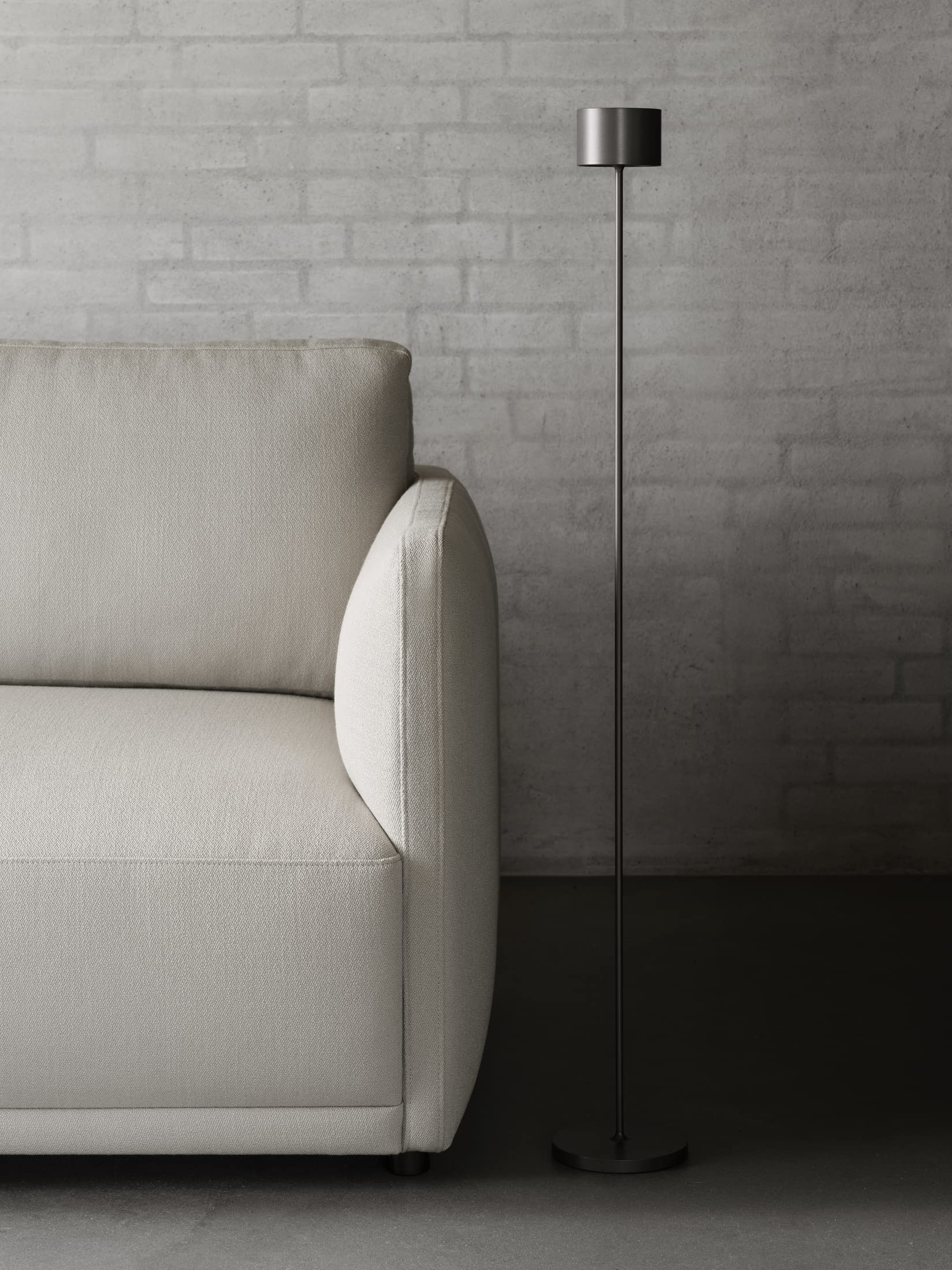 blomus | Mobile LED-Stehleuchte | FAROL FLOOR | Dimmbar | Akku-betriebene Stehlampe | Kabellos | Farbe Gunmetal