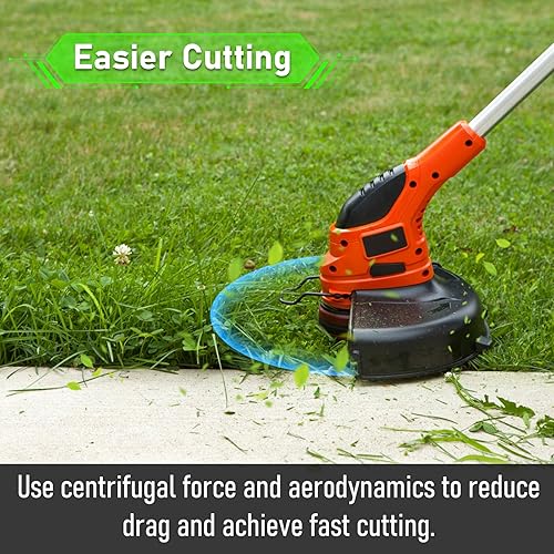 Miniatura 7 de AF-100 - Carrete de repuesto para recortadora de malas hierbas de 30 pies y 0.065 pulgadas, para recortadoras de cuerda Black+Decker AF+100, (6