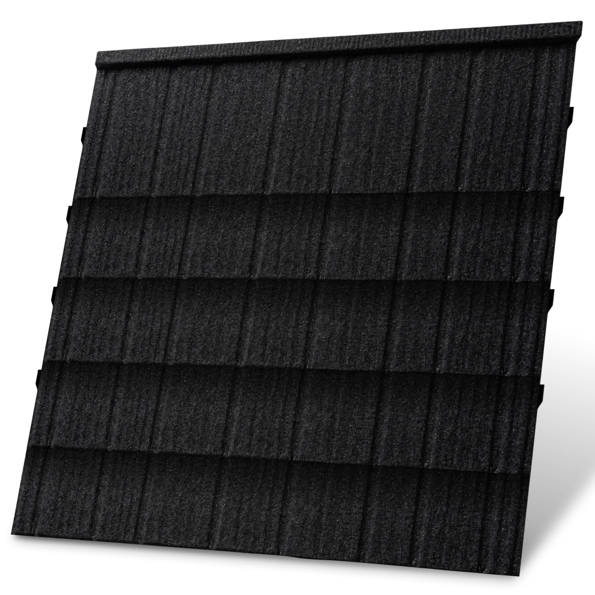 NOVECRAFTO Metal Corrugated Roofing Sheets 15 Pack 7.1m², Black Roof Panels