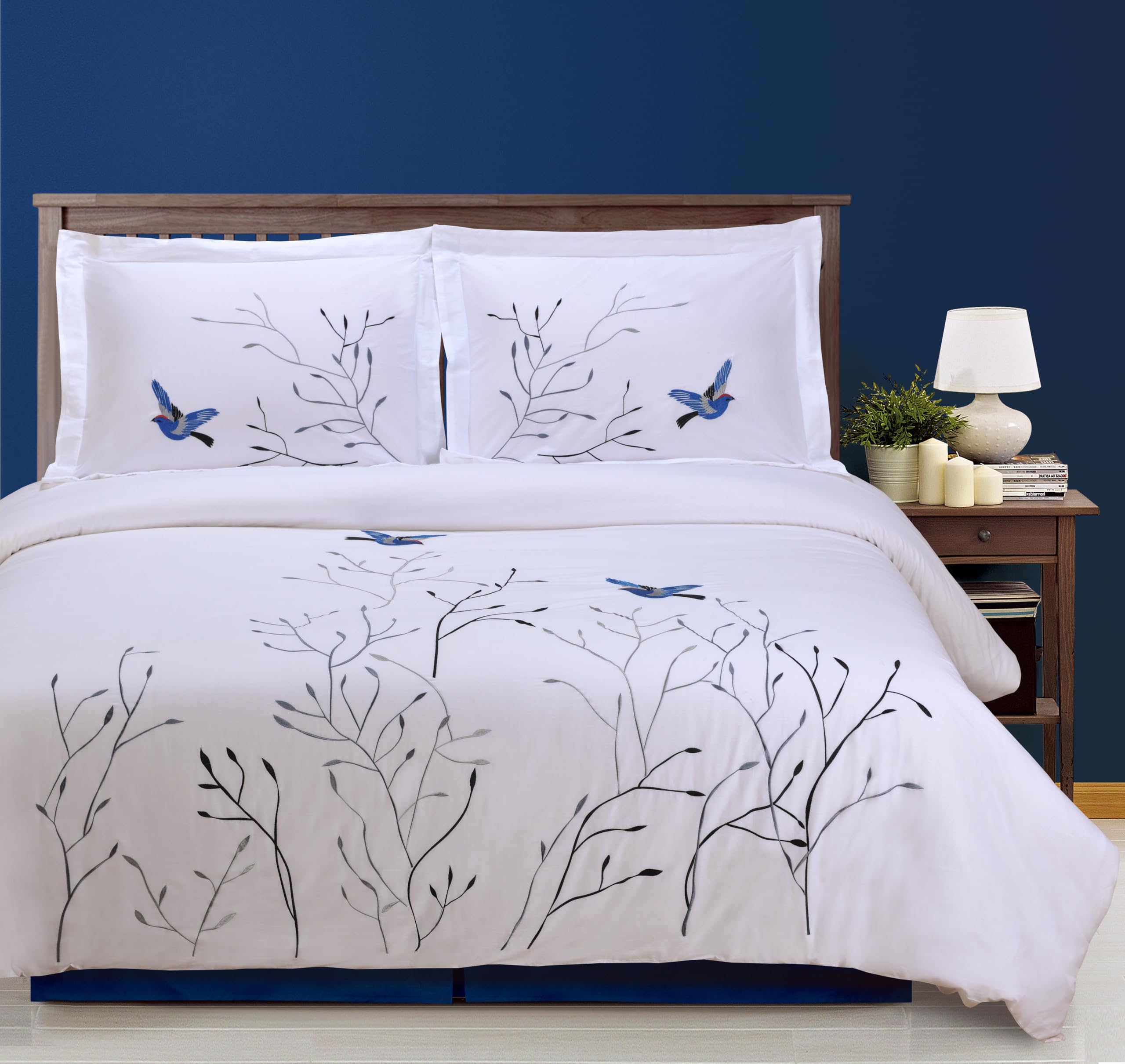 Parure de lit coton 200 fils pour stopper les couettes qui glissent