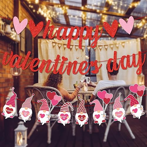 Miniatura 4 de Decoraciones para el día de San Valentín, pancarta para el día de San Valentín, decoraciones para el hogar, decoración del día de San Valentín,