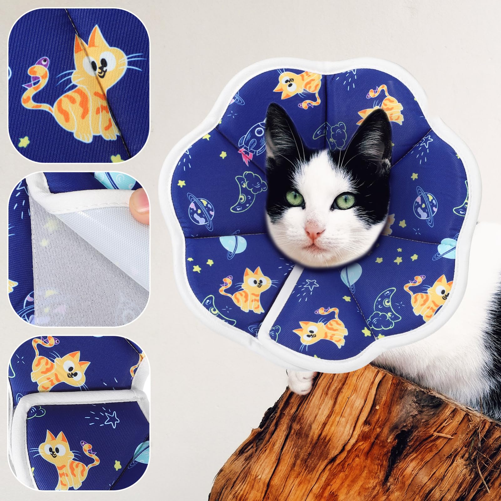 YARNOW 5 Pezzi Di Collare Per Gatti Con Cono Morbido Alternativo Per Gattini Sicuro E Delicato Per Luso