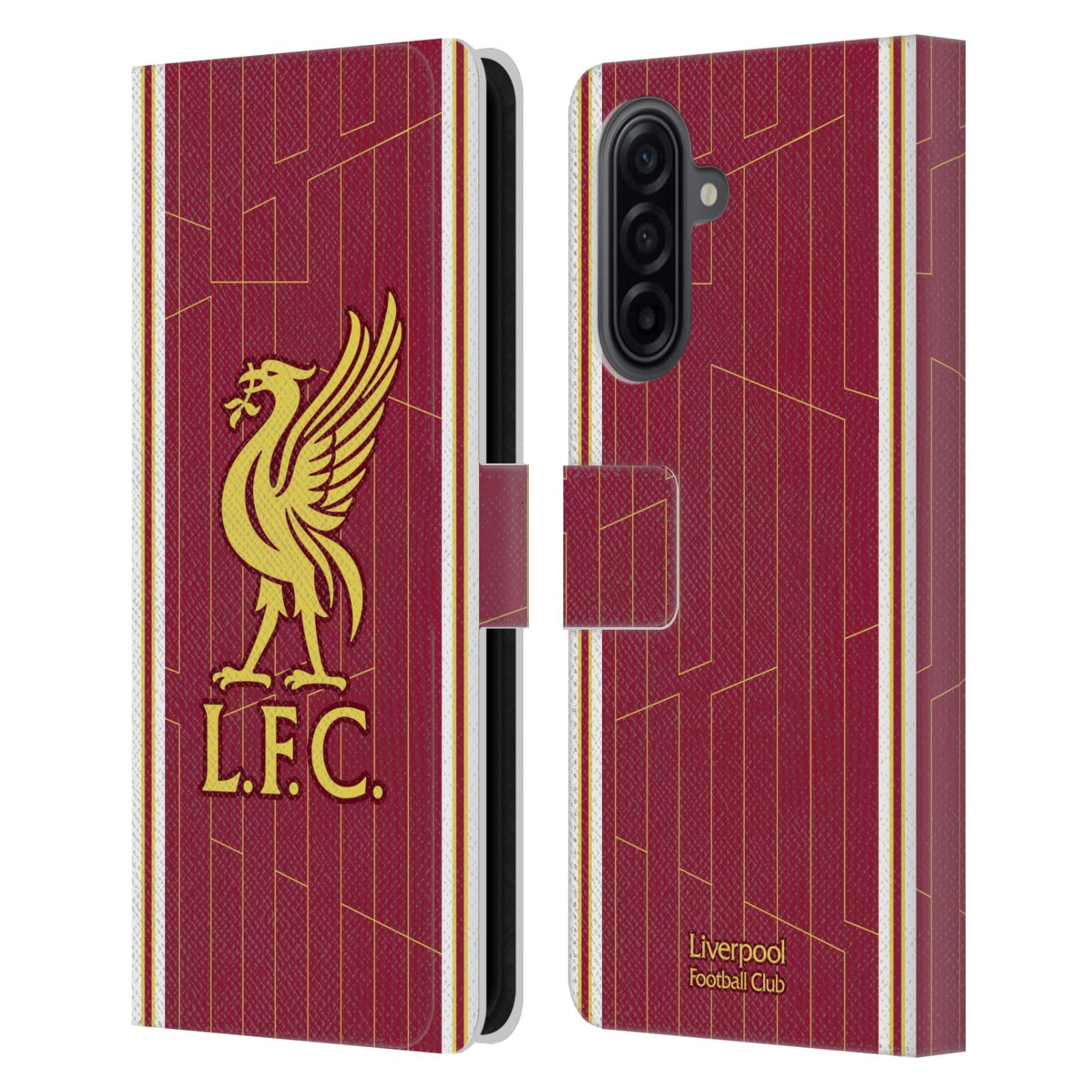 Head Case Designs Officially Licensed Liverpool Football Club Home Kit 2024/25 Leather Wallet Case Compatible With Samsung Galaxy A17 4G / 5G — image 1