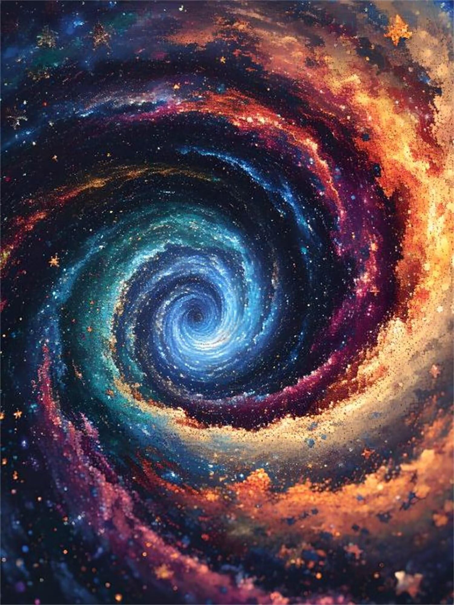 Pintar por números adultos principiantes: cuadro gigante antiestrés 100x130cm 8