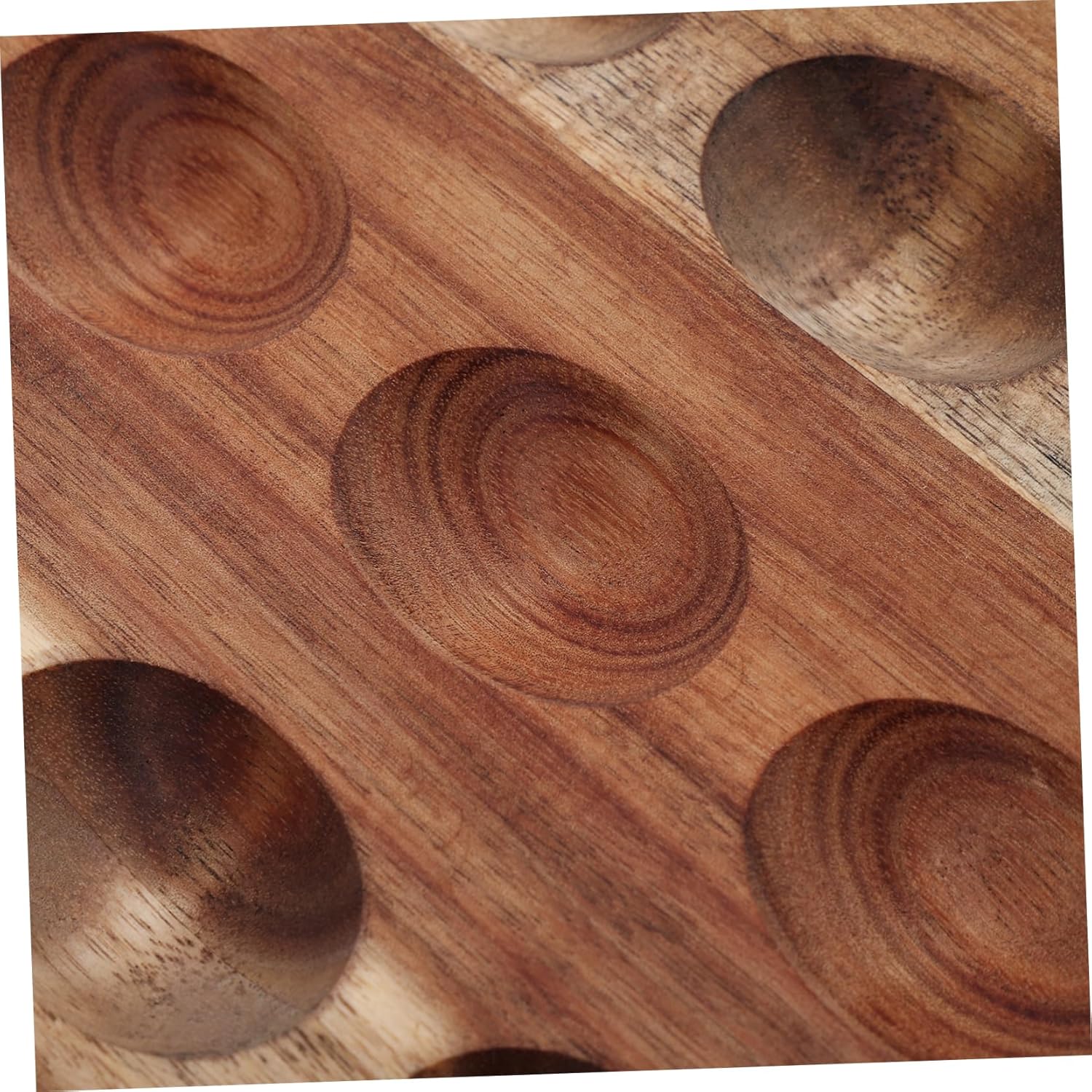 Reversible Wooden Serving Tray Dual-Sided Deviled Platter for Charcuterie and Desserts Serving Dish for Home Gatherings and Parties
