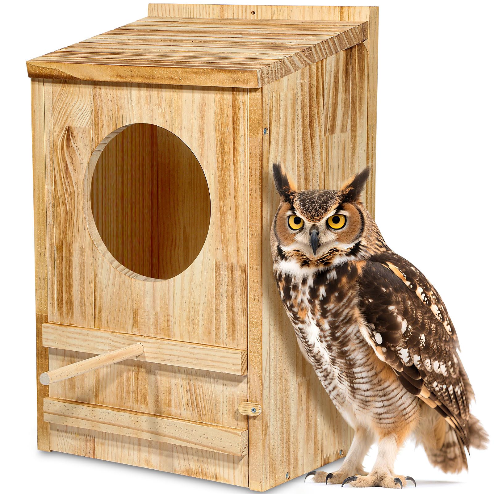 ONKO Large Great Horned Owl House
