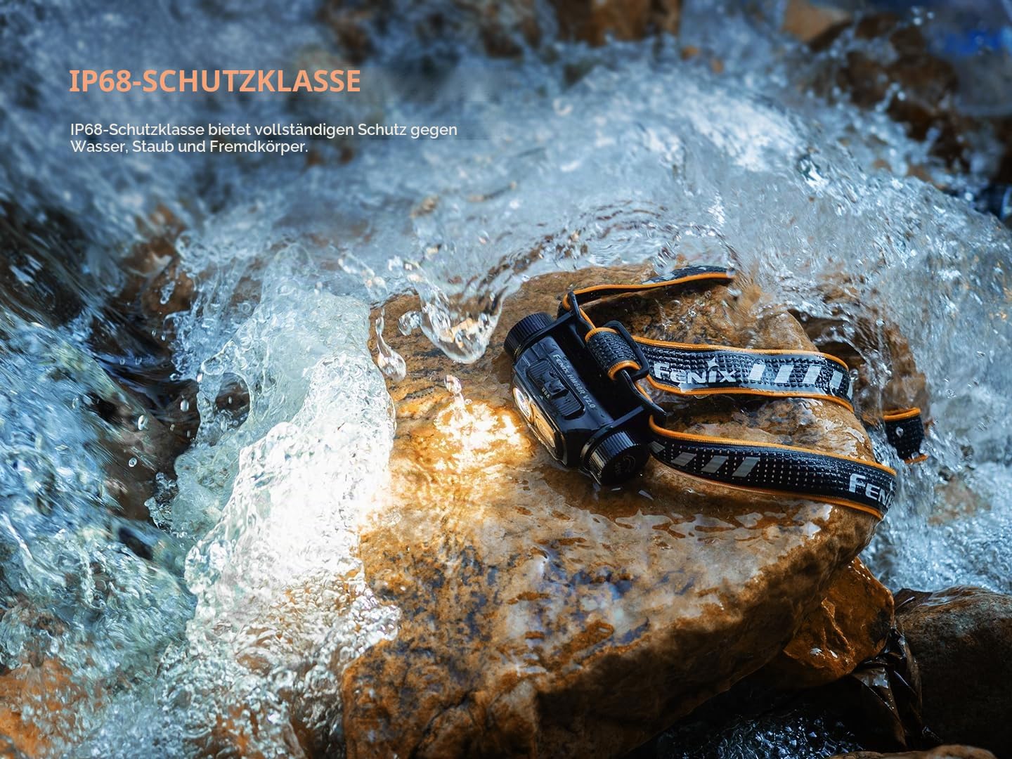 Fenix HM60R V2.0 Stirnlampe LED Wiederaufladbar,1600 Lumen Extrem Hell,USB-C Aufladbar,170M,Strahler Flutlicht & Rotlicht,IP68 Wasserdicht Leicht Kopflampe,Outdoor Camping Angeln Jogging