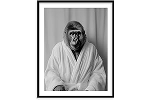 Funny Animal Bathroom Décor - Premium Giclee Fine Art Prints