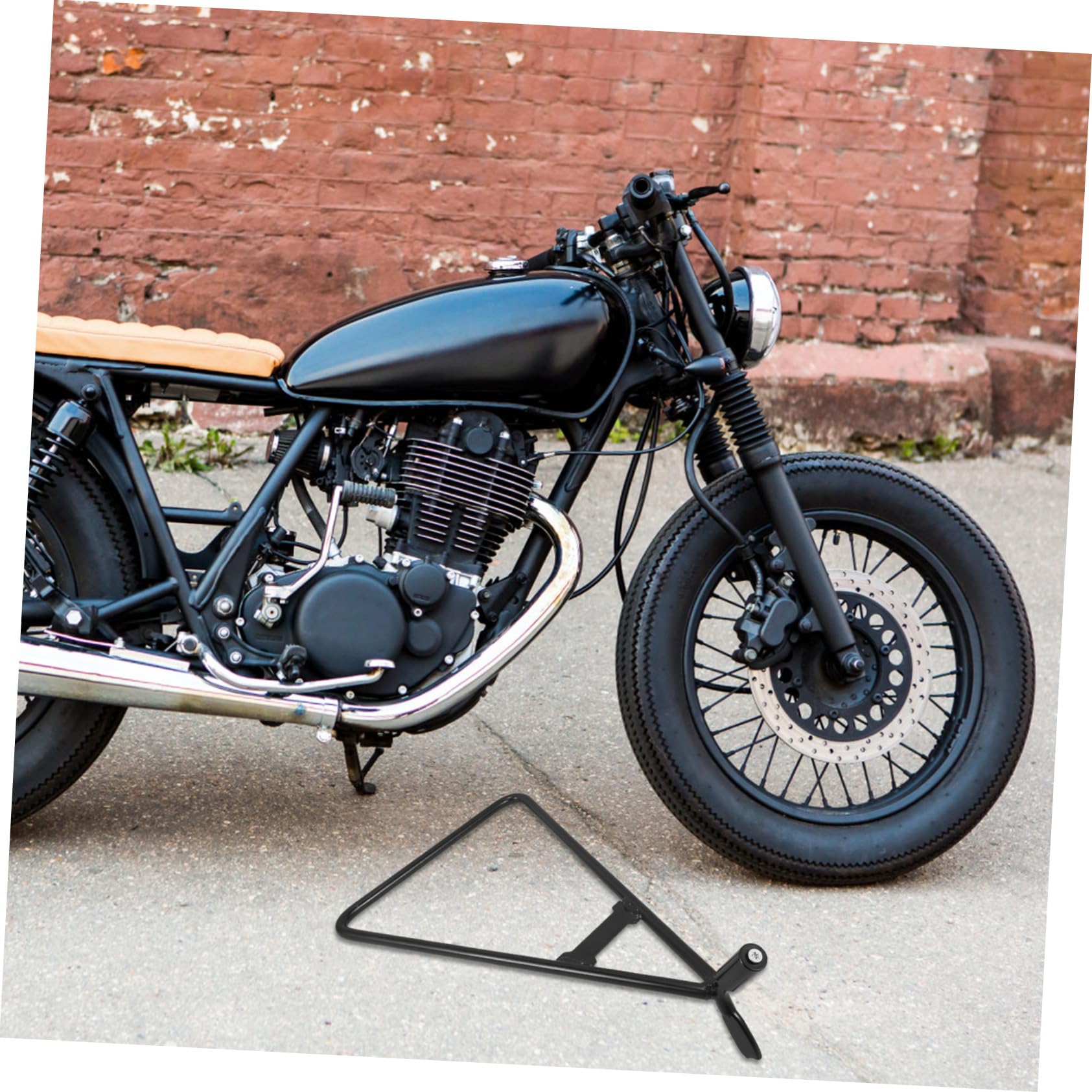 Béquille de Moto Triangle en Fer Noir pour Remplacement