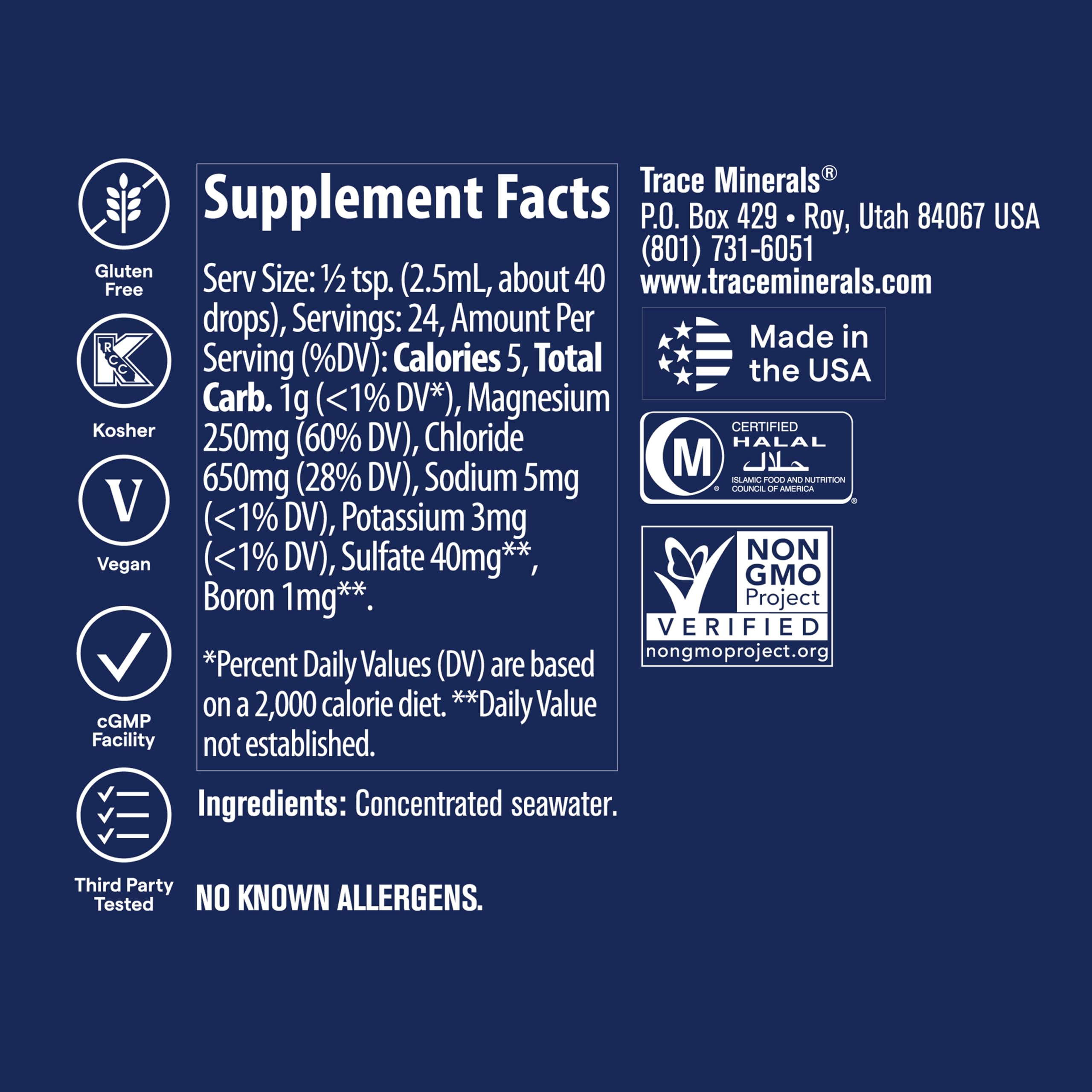 Trace Minerals ConcenTrace Mineral Drops, 70+ Ionic Minerals, 2 fl oz — Amazon image 3