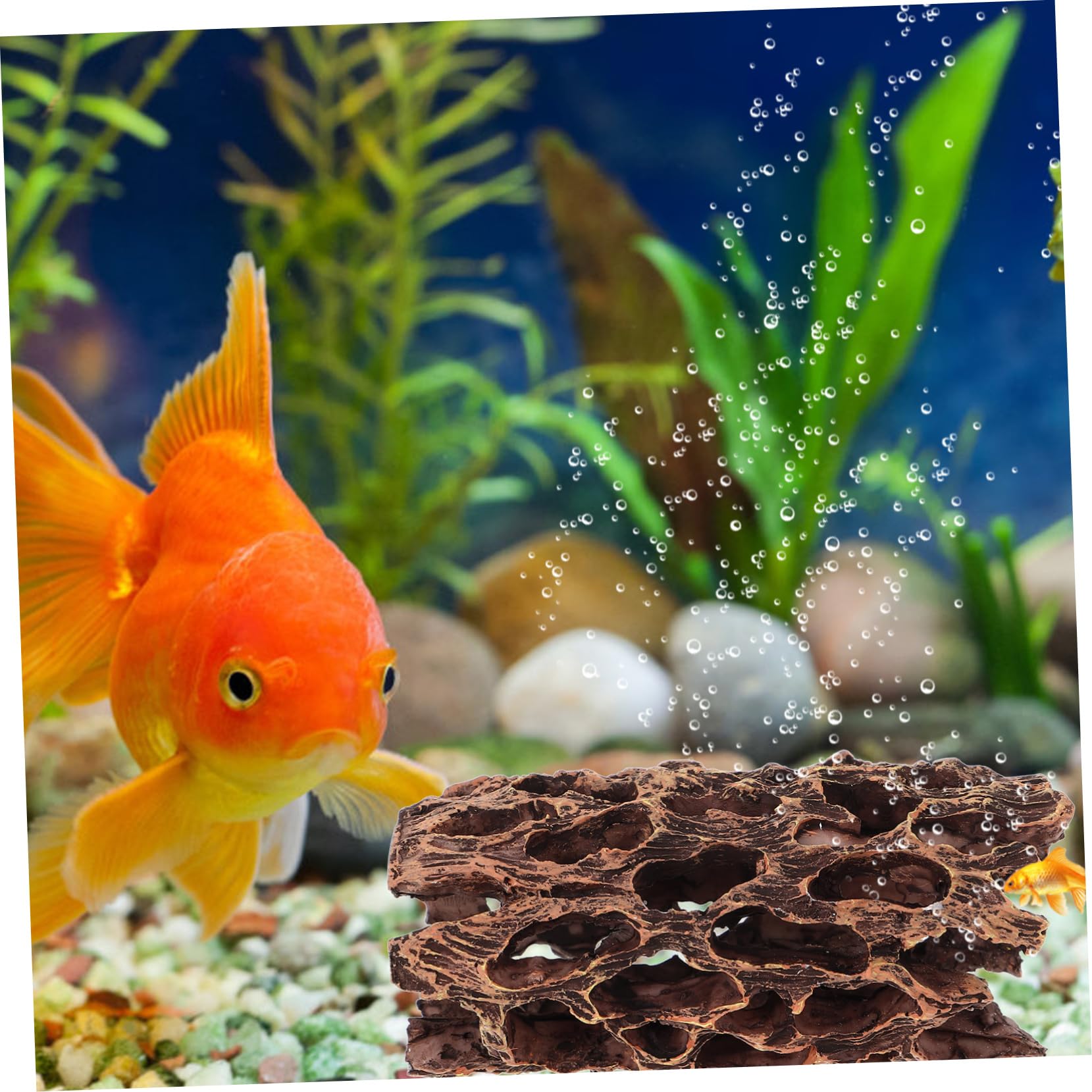 Yardwe 5 Piezas Decoración del Acuario Escondite del Acuario Cueva De Peces Suministros para Peceras Decoración del Paisaje del Tanque De Peces Accesorios De Peces Vivos Animal Resina