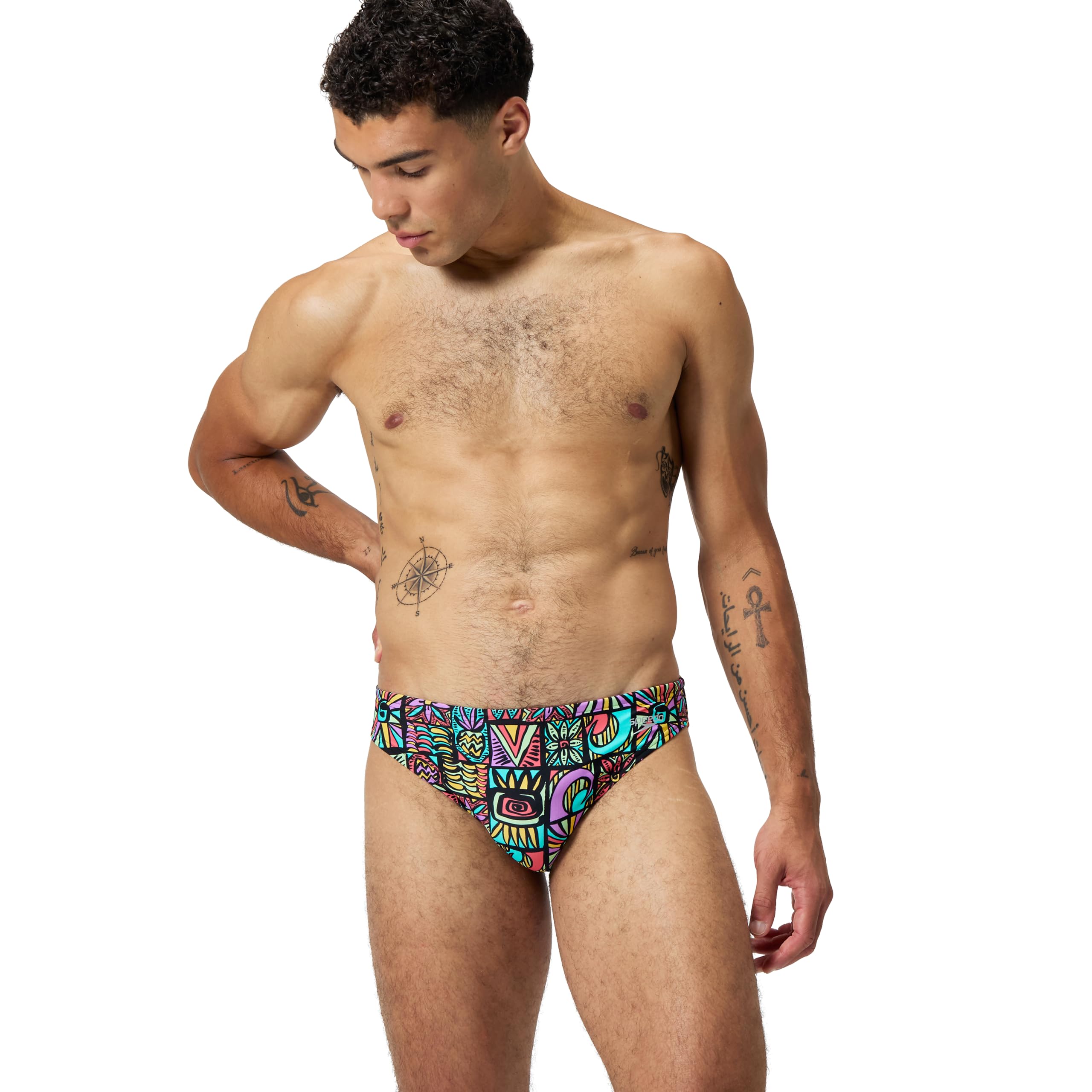 Speedo Men's Swimsuit Brief Eco Flex 2” Outseam Beachstar