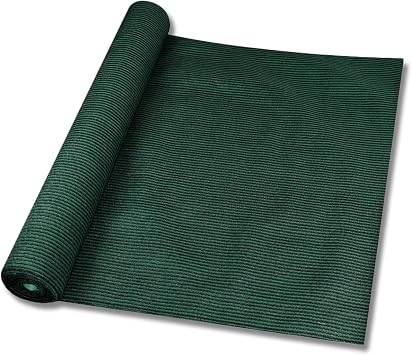 Patio 6 x 50 Sun Shade Fabric Roll 6/8/12 FT Shade Cloth for Patio, Outdoor Mesh Sail Sun Shades Canopy Replacement Pergola Cover for Backyard Deck Porch, Green