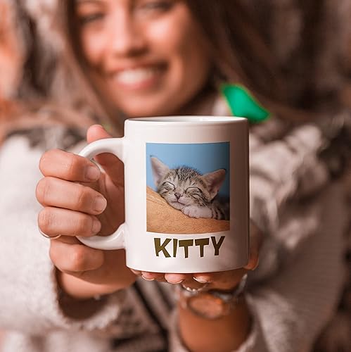 Miniatura 3 de Tazas de café personalizadas, tazas de cerámica personalizadas para añadir imagen, crear logotipo con texto, 11 onzas