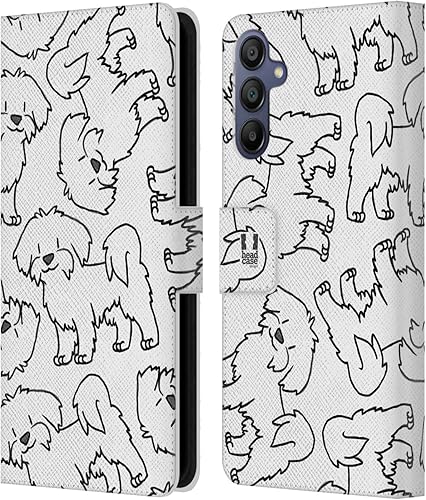 Miniatura 9 de Head Case Designs Chow Chow Dog Breed Patterns 4 Leather Book Wallet Case Cover Compatible with Samsung Galaxy A15