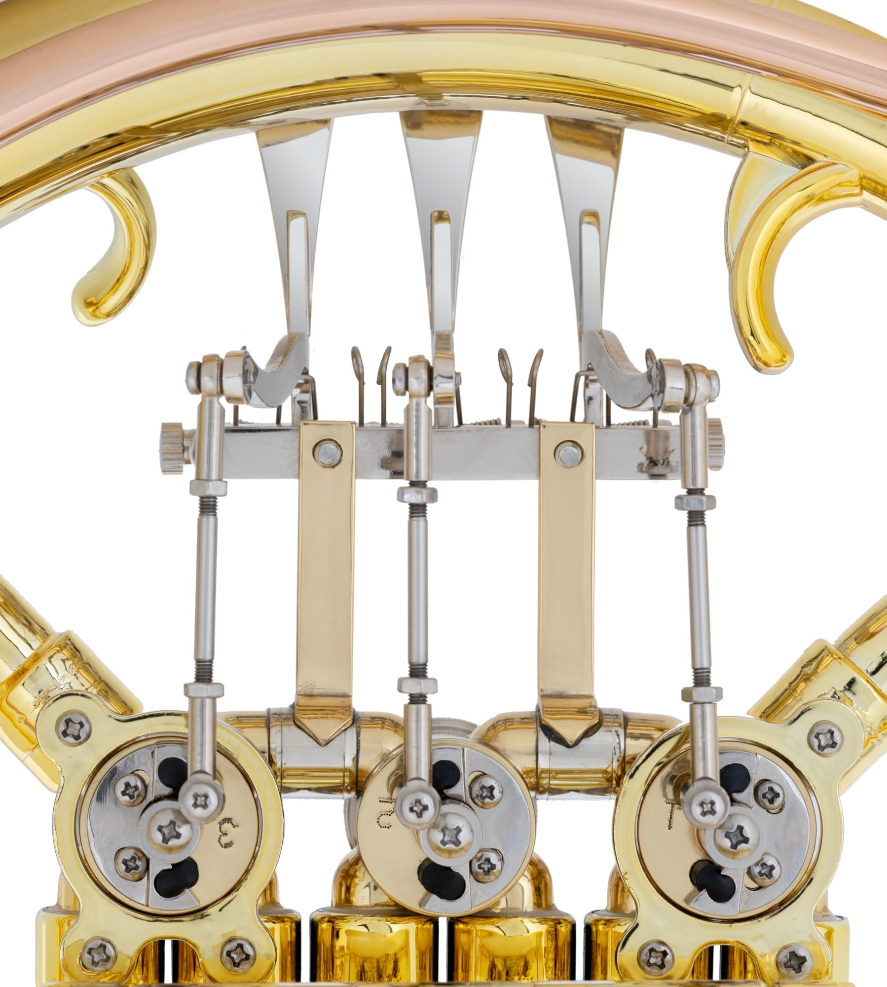 Classic Cantabile WH-30GD MardiBrass Kunststoff Bb-Waldhorn Gold - inkl. Mundstück & Hülle mit Rucksackgurten - Für Anfänger und Profis - Wetterfest und Wasserdicht - leichtes, stabiles Instrument