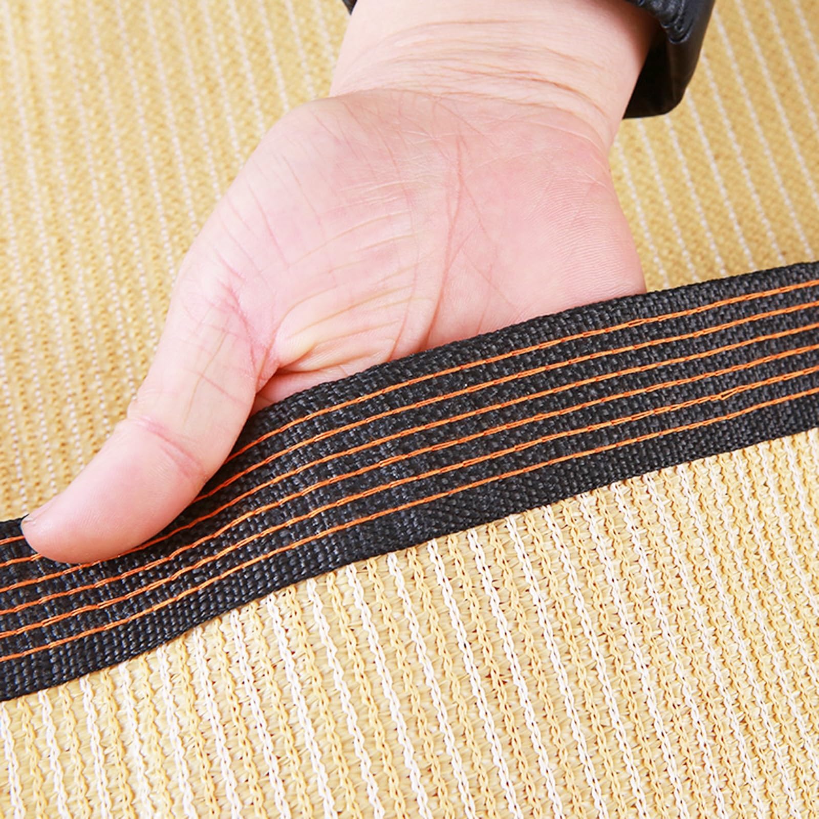 Filet d'ombrage potager contre la canicule, bâche beige 4x12m pour stopper les brûlures de feuilles