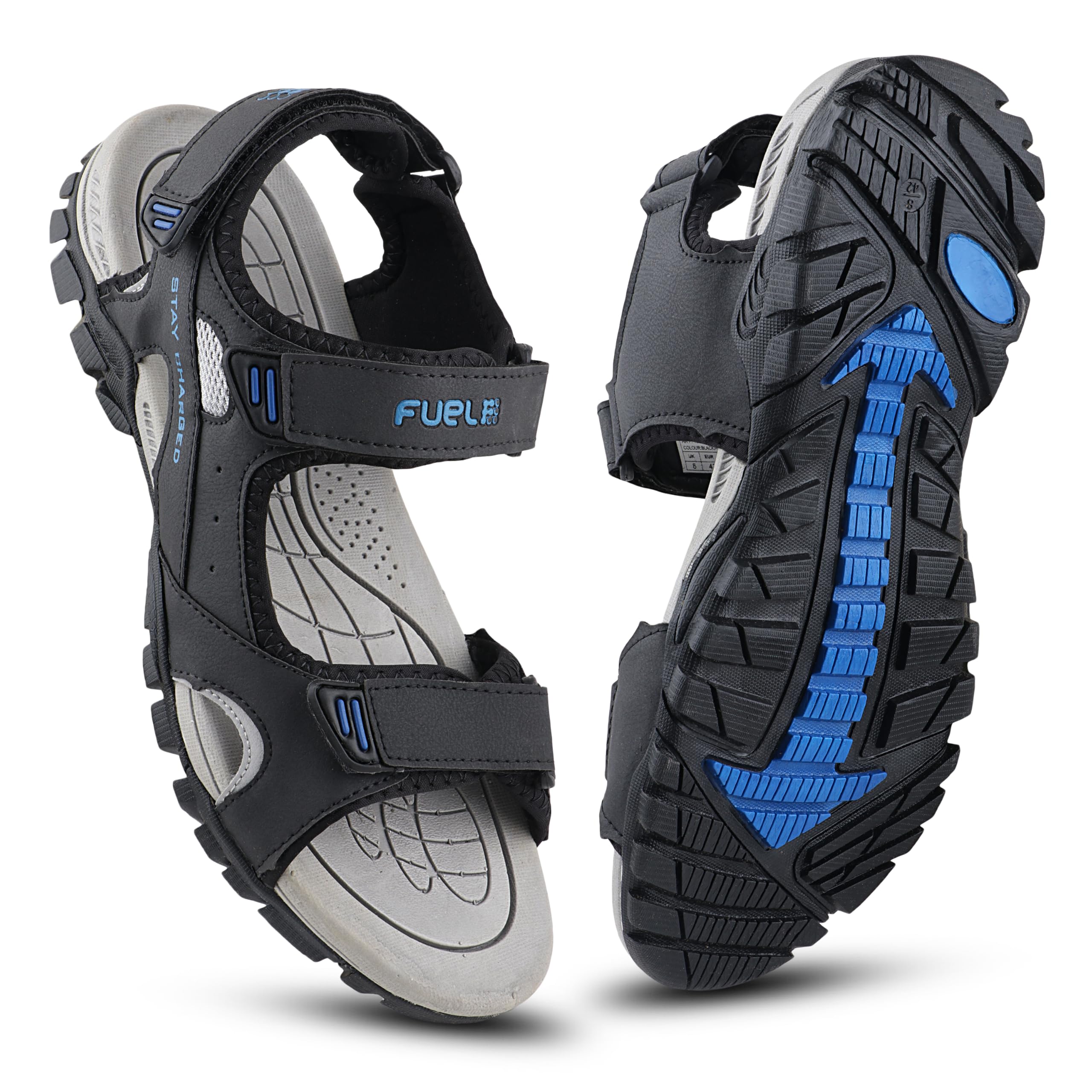 FUEL Sandals & Floaters for Mens & Boys Comfortable & Lightweight Dailywear, Anti-Skid Flexible & Breathable for Running, Walking Stylish Casual Sandal for Outdoor Footwear For Gents (KROX-02) (B0DHH8Y5TS) Amazon Price History, Amazon Price Tracker