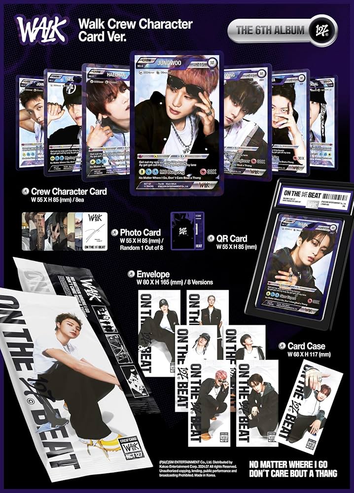 NCT127 アルバム WALK Crew Character Card ver NCT 127 - WALK [6th Album - Walk Crew Character Card Ver