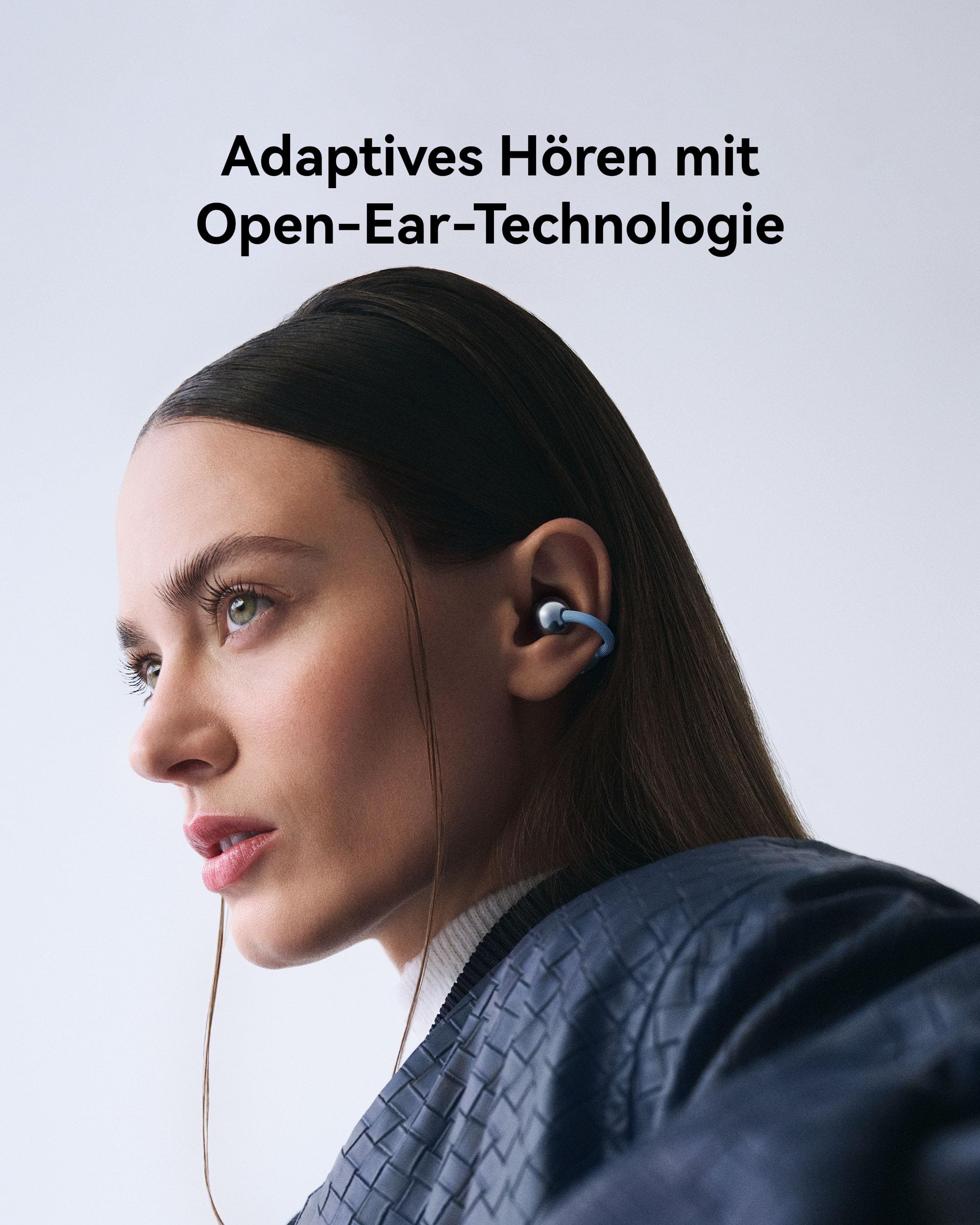 HUAWEI FreeClip 2, Kabellos Bluetooth Kopfhörer, Open-Ear-Kopfhörer, Besonders leicht für ganztägigen, 38 Stunden Akkulaufzeit, für iOS & Android, IP57, Schwarz