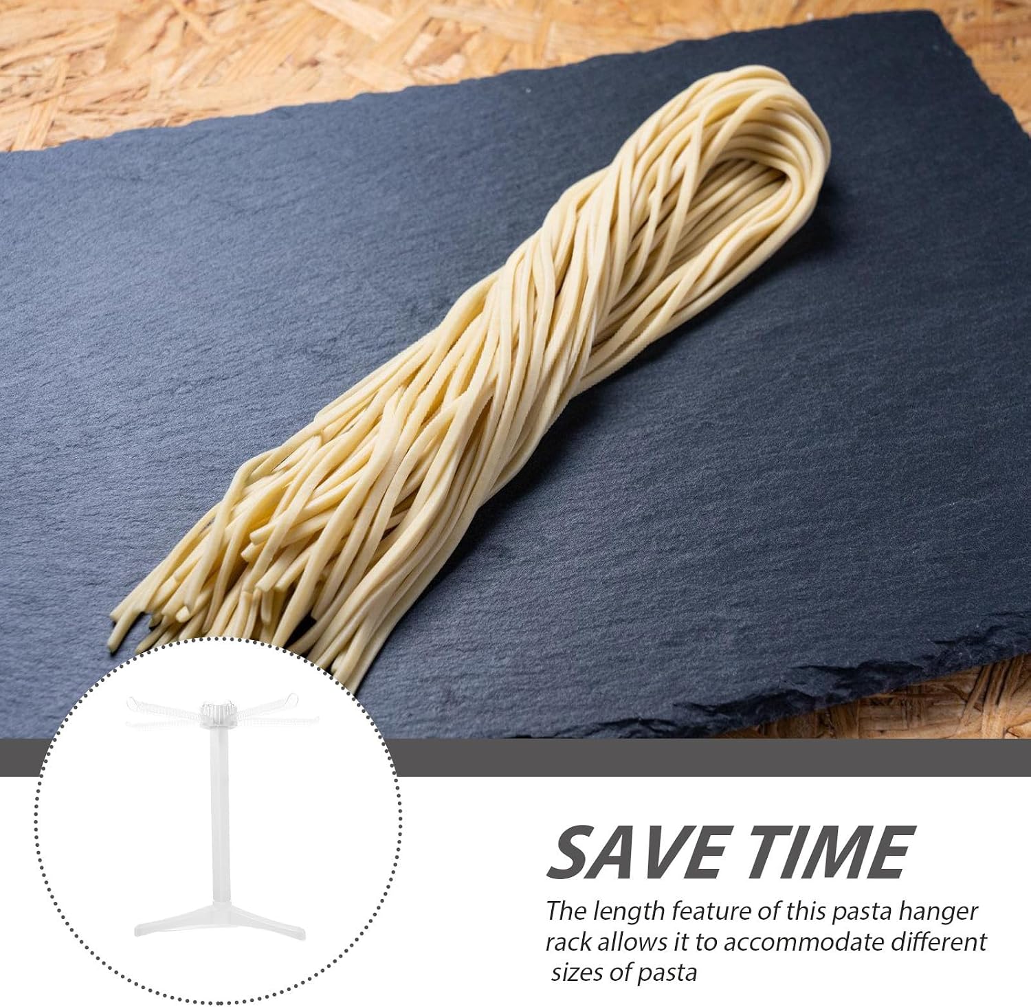 Pasta Drying Rack White for Hanging Fresh Noodles Plastic image 3