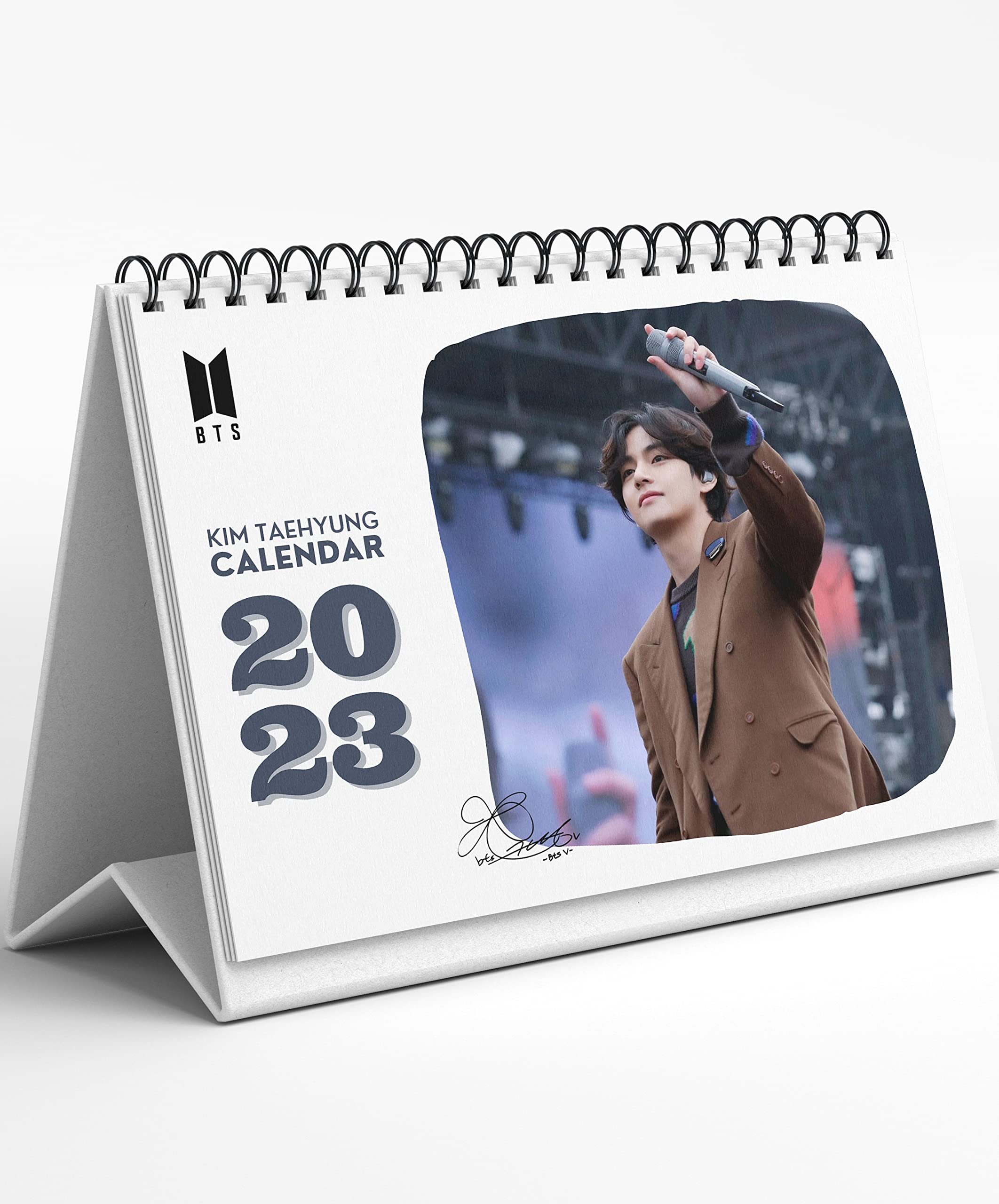 BTS V DESK Quote CALENDAR FOR 2023 FOR BTS FAN | 12 MONTHLY PAGES | FOR HOME, OFFFICE | 2023 TABLE CALENDAR | BTS GIFT FOR ARMY or TAEHYUNG FANS BY PURPLEBEES