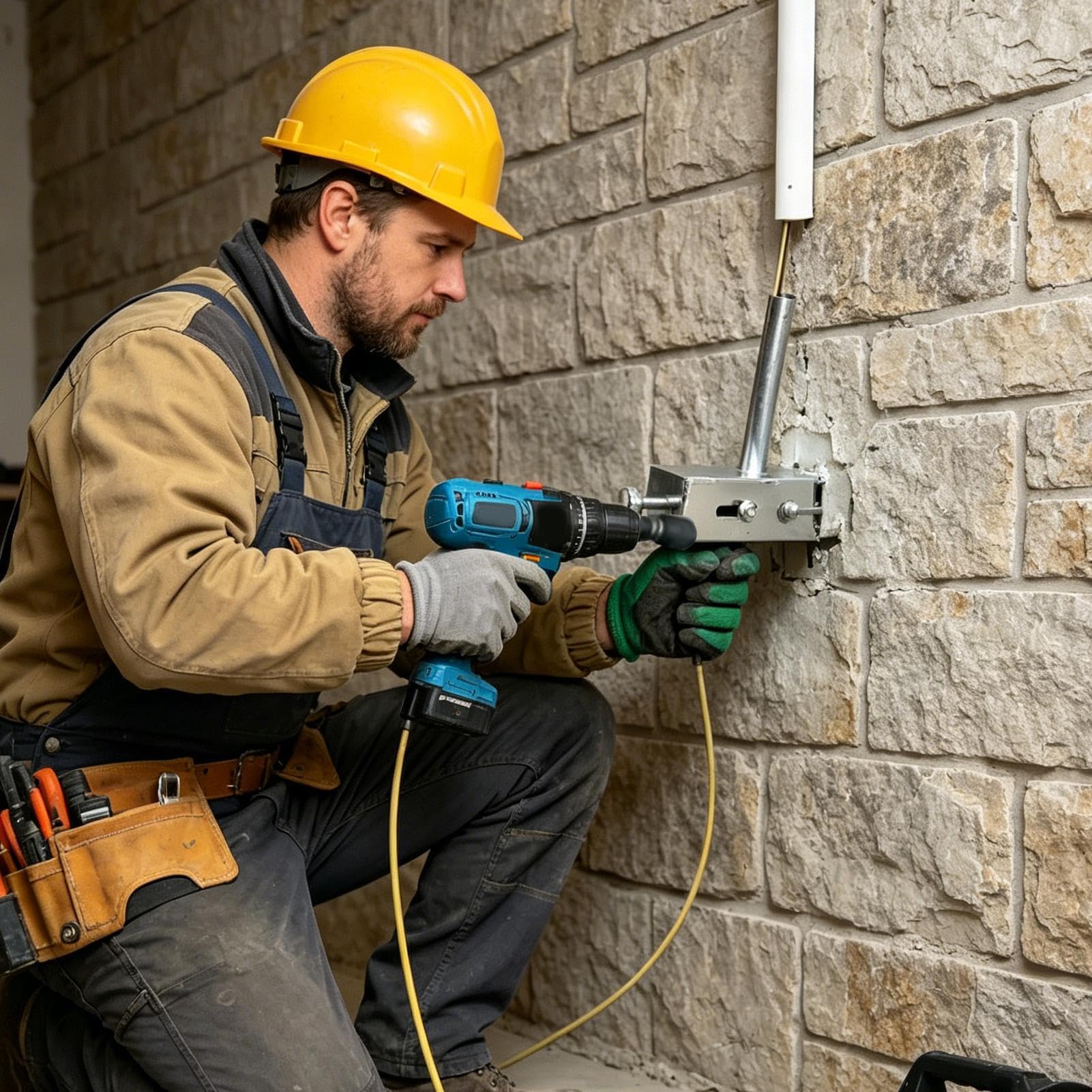 Strumento Tira Cavi Per gravoso con sonda passacavi da 15 metri