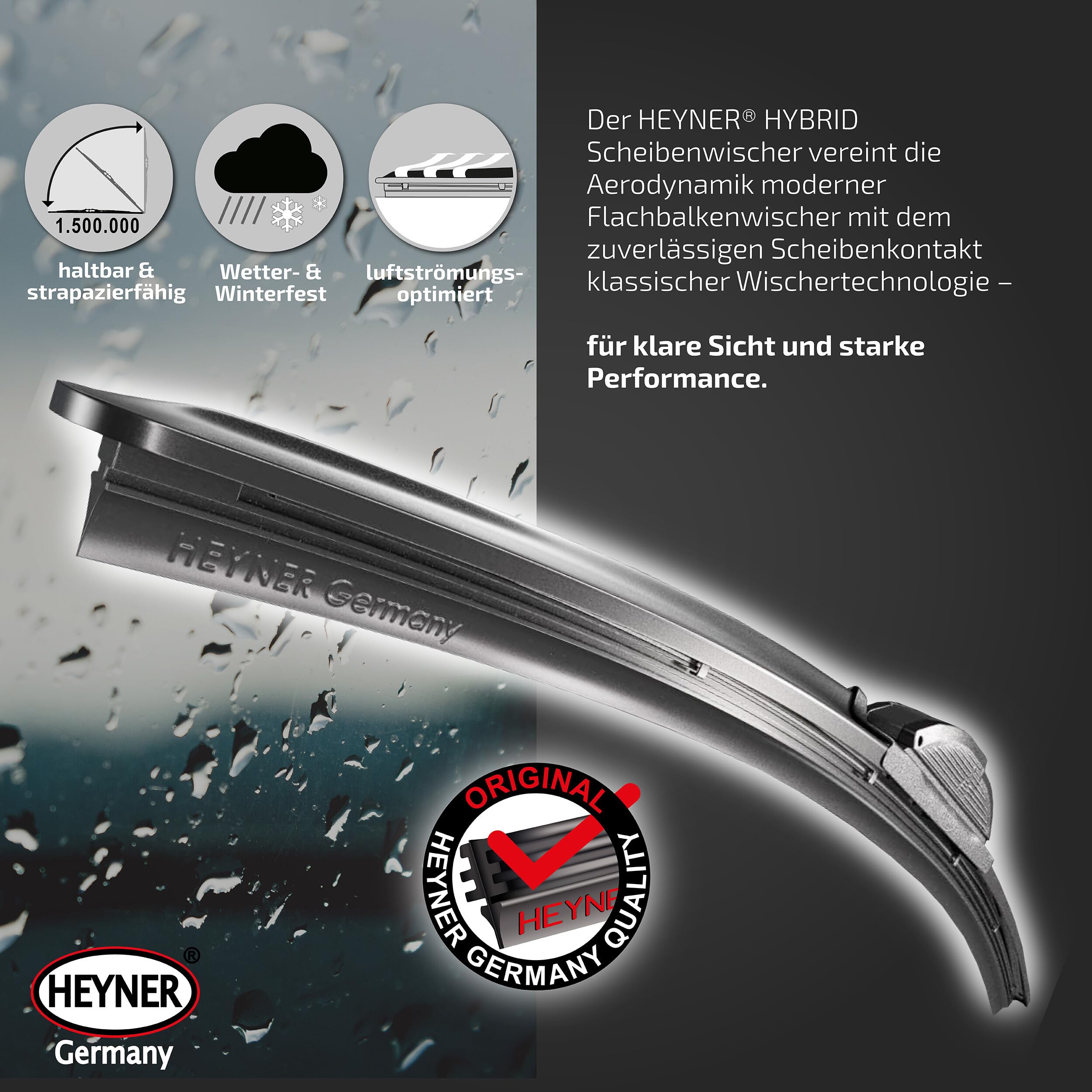 HEYNER Zestaw wycieraczek przedniej szyby do MAZDA 6 Sport Kombi 2008-2012 HYBRID