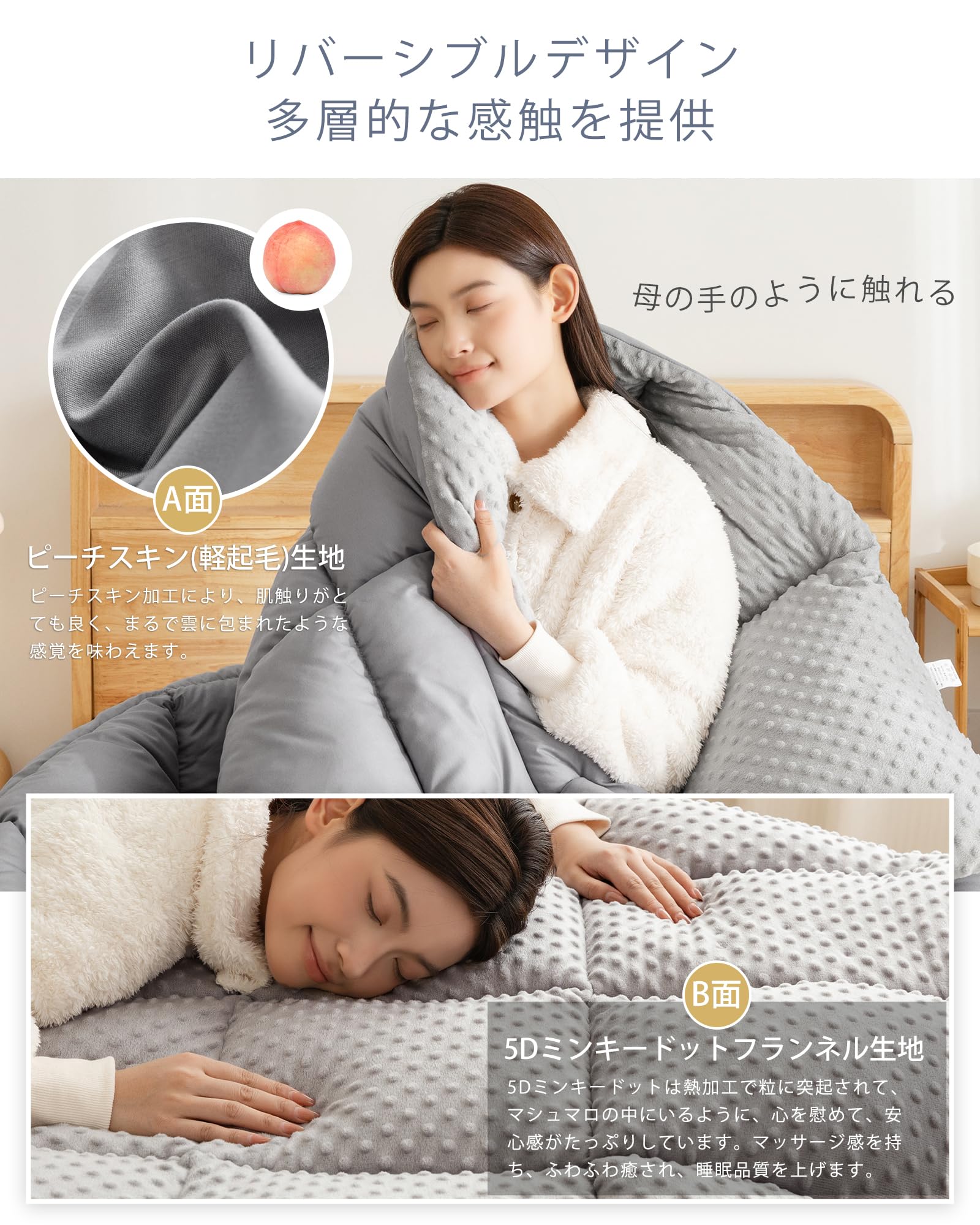 Amazon｜Melvint 掛け布団 シングル 冬用 マシュマロのような柔らかい