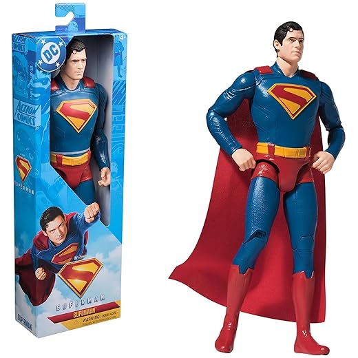 DC Comics, Superman 12-inch Superhero Action Figure, Kids Toys for Boys and Girls Pretend Play, for Ages 4 and Up