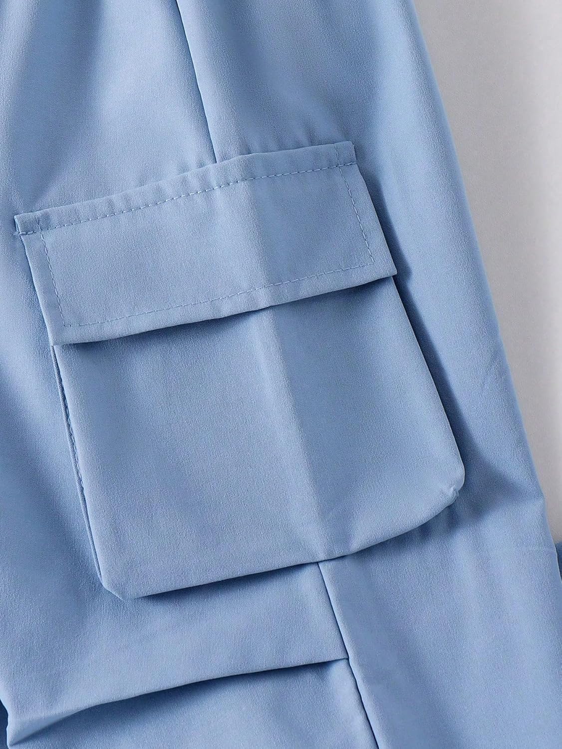 Girls Clothes 2 Piece Cute Butterfly Print T-Shirt Tops & Cargo Pants Spring Summer Outfits Teen Tween Girls 9-14Y Blue 7-8 Years image 8 of 8 B0GKFG5RC3