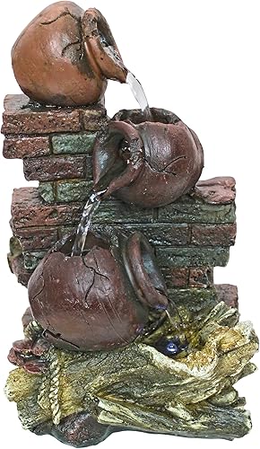 Miniatura 2 de Fuente de agua Giare con jarrones de agua para decoración de jardín, fuente para exteriores