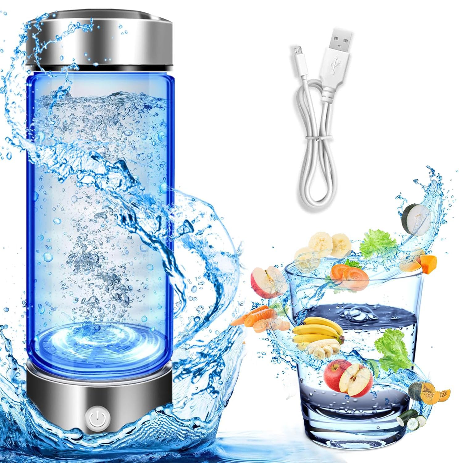 Hoidokly Bottiglia di acqua idrogeno con tecnologia PEM-SPE, generatore portatile di bottiglie di idrogeno, macchina di idrogeno ricaricabile