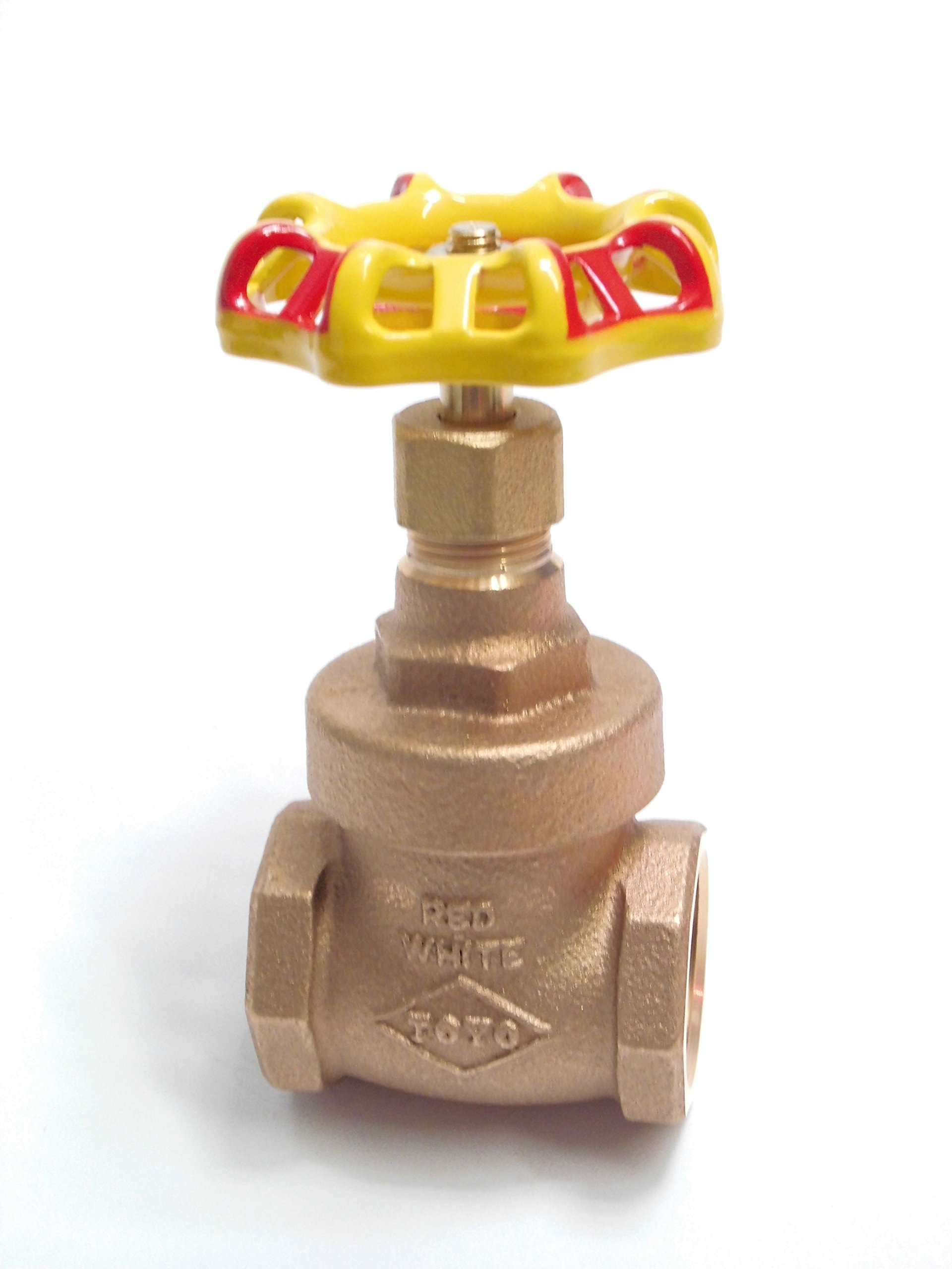 Rot-Gelb Muffen-Absperrschieber aus Rotguss 3/4`` ohn