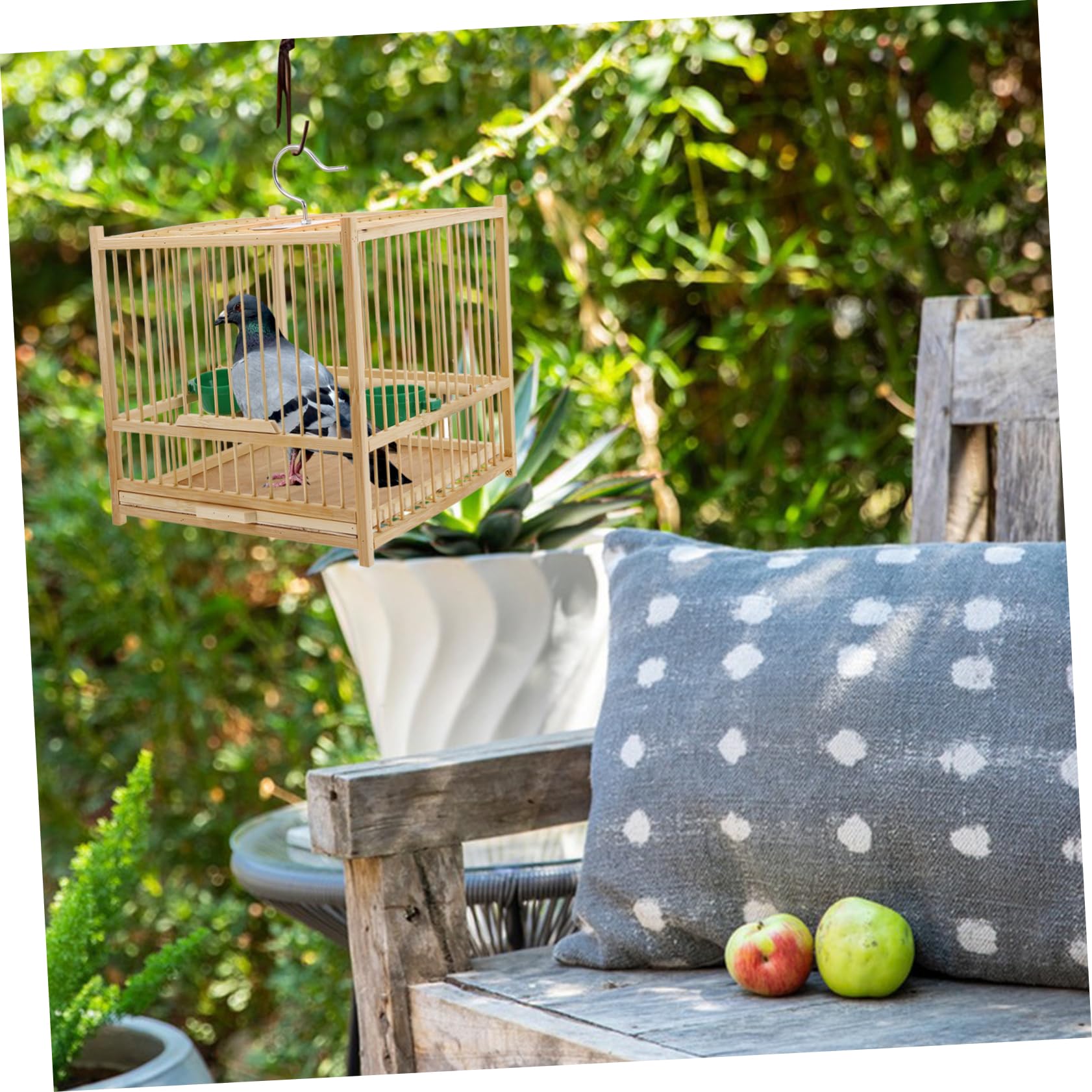 Amazon | GRIRIW 1 セット 竹 鳥かご ポータブル 鳥 かご フィンチ