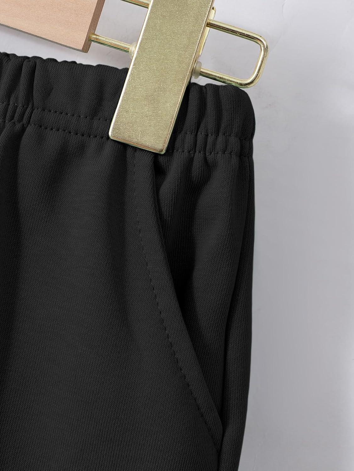 Seechoslo NEW 8-14Y Girls 2 Piece Outfits Crewneck Sweatshirt and Shorts Set Summer Lounge Clothes with Pockets - Image 4