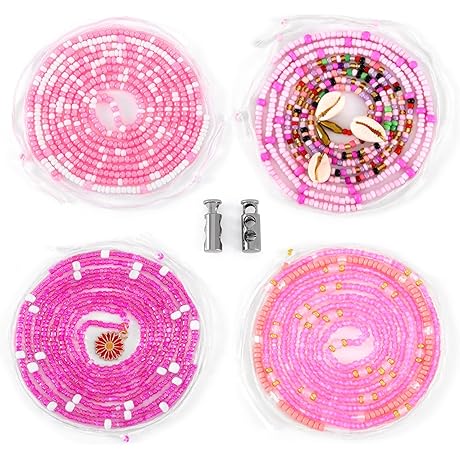 Pink Waist Beads for Weight Loss