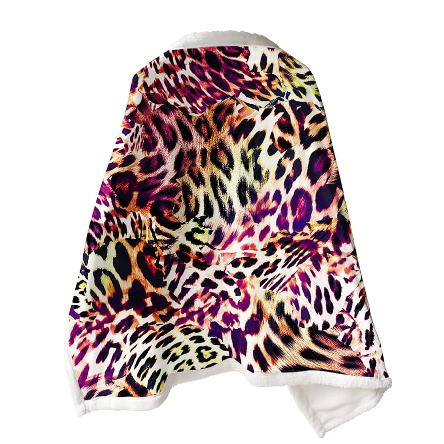 【新品】The Letters ヒョウ柄 ブランケット 新品】The Letters ヒョウ柄 ブランケット